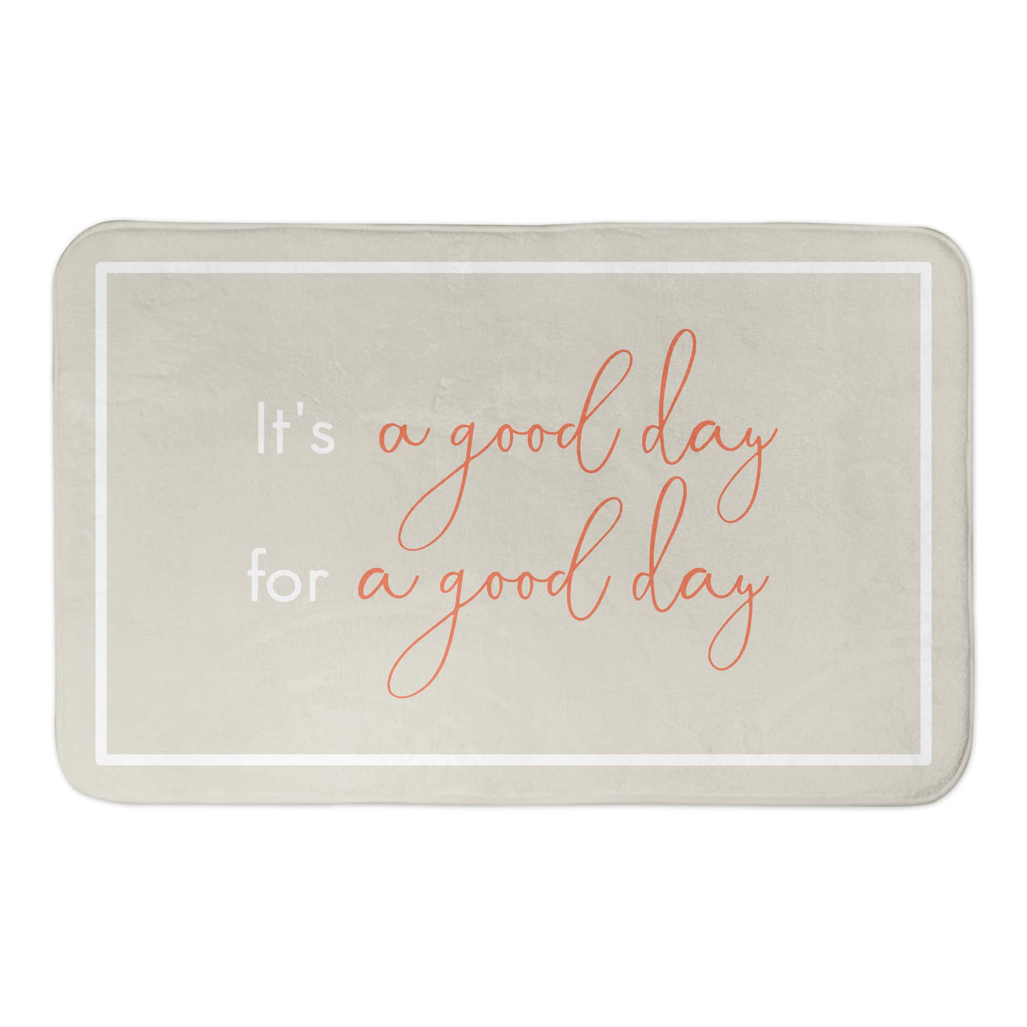 It's A Good Day 34" x 21" Bath Mat