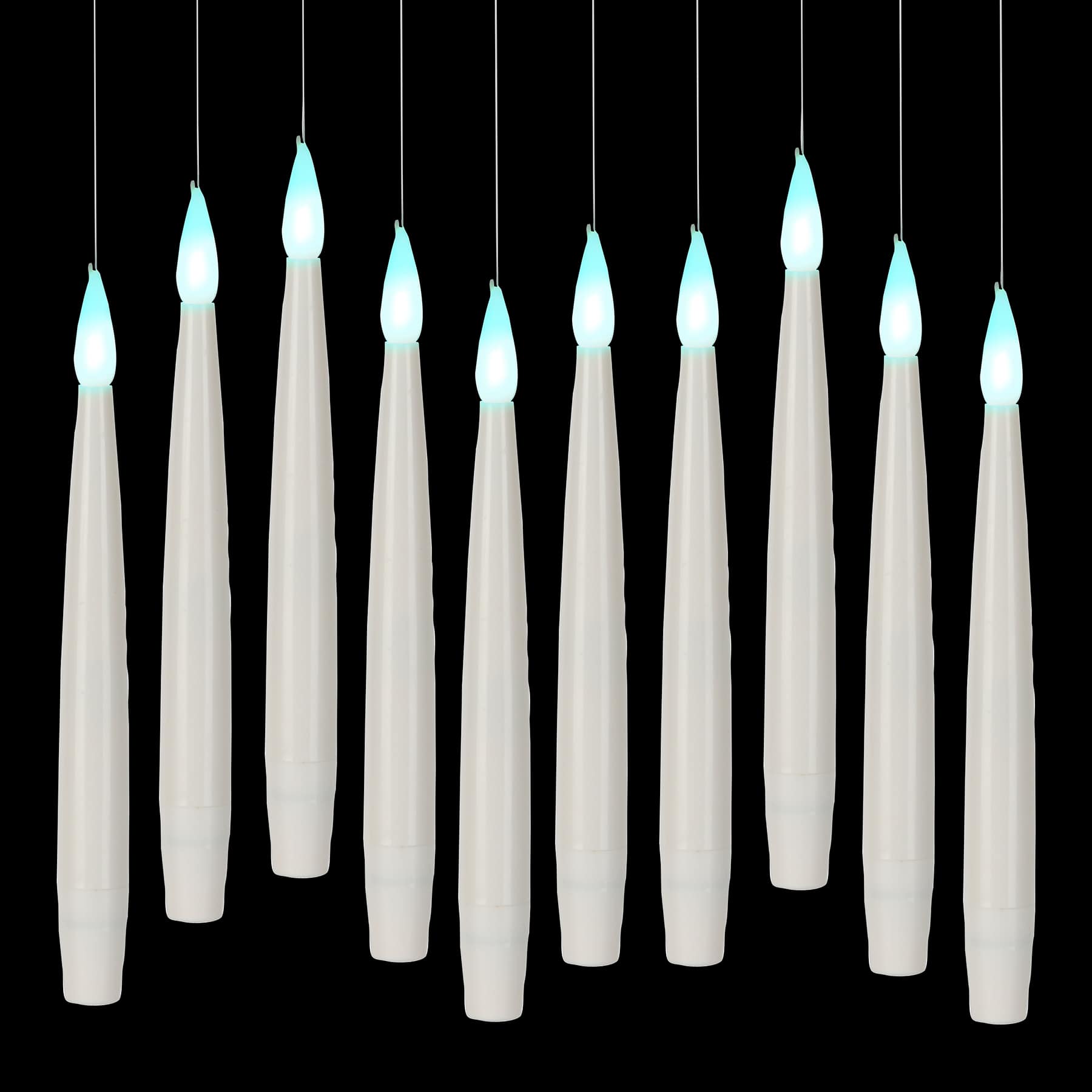 10ct. Color Changing LED Hanging White Candles with Remote by Ashland&#xAE;