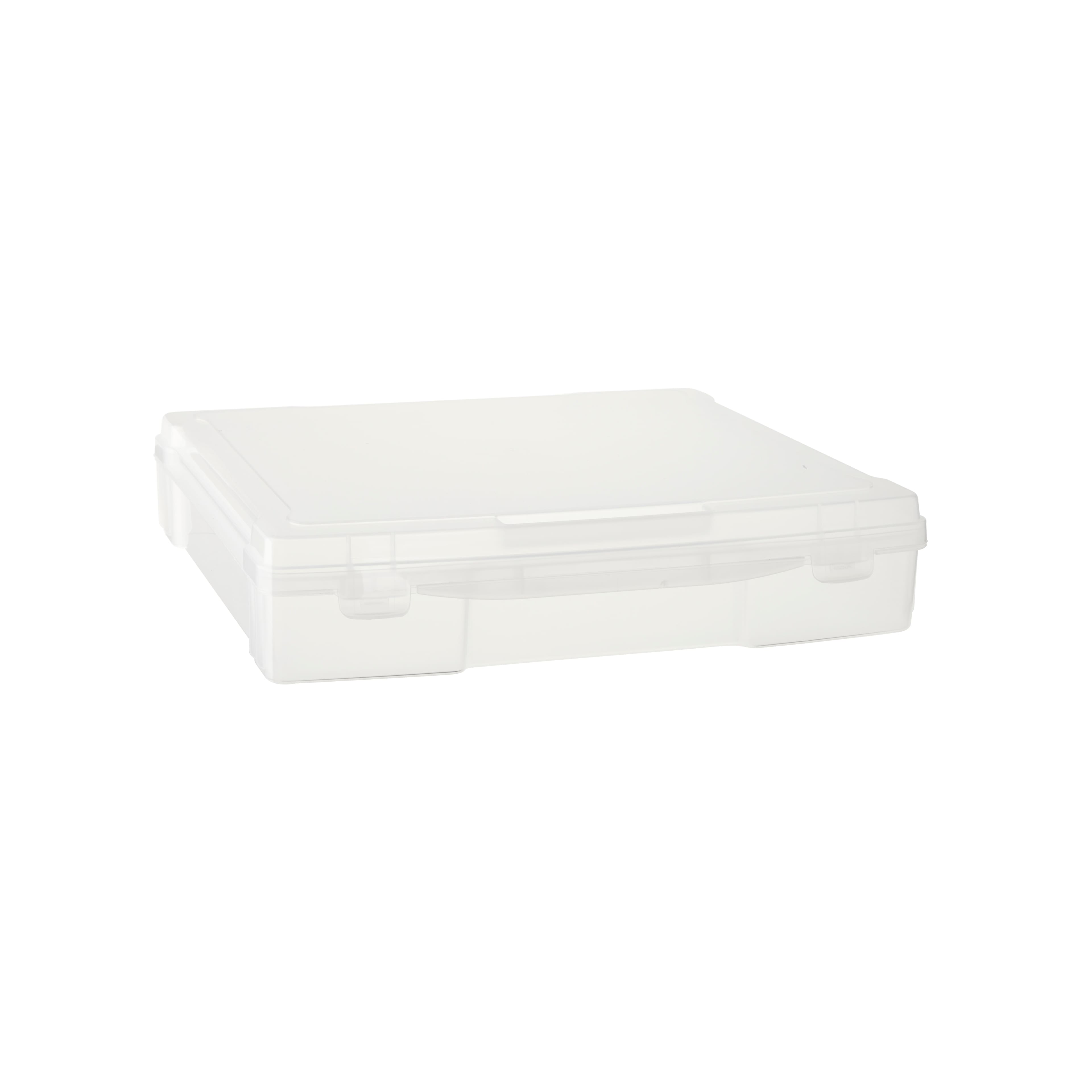 12” x 12” Plastic Scrapbook Storage Case by Simply Tidy- Portable