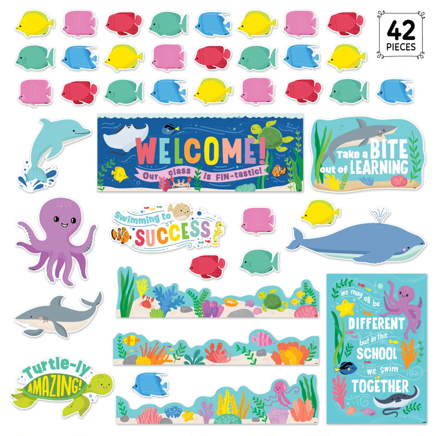 Creative Teaching Press® Sea Friends Under the Sea Bulletin Board Set