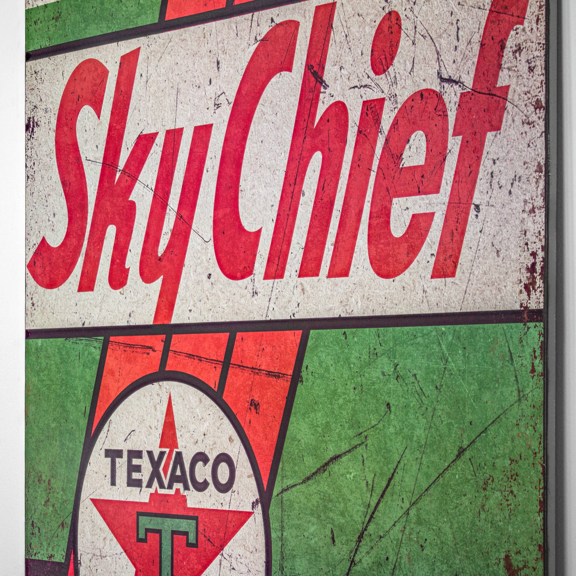 American Art D&#xE9;cor&#x2122; 40&#x22; Oversized Sky Chief Texaco Gasoline Metal Sign