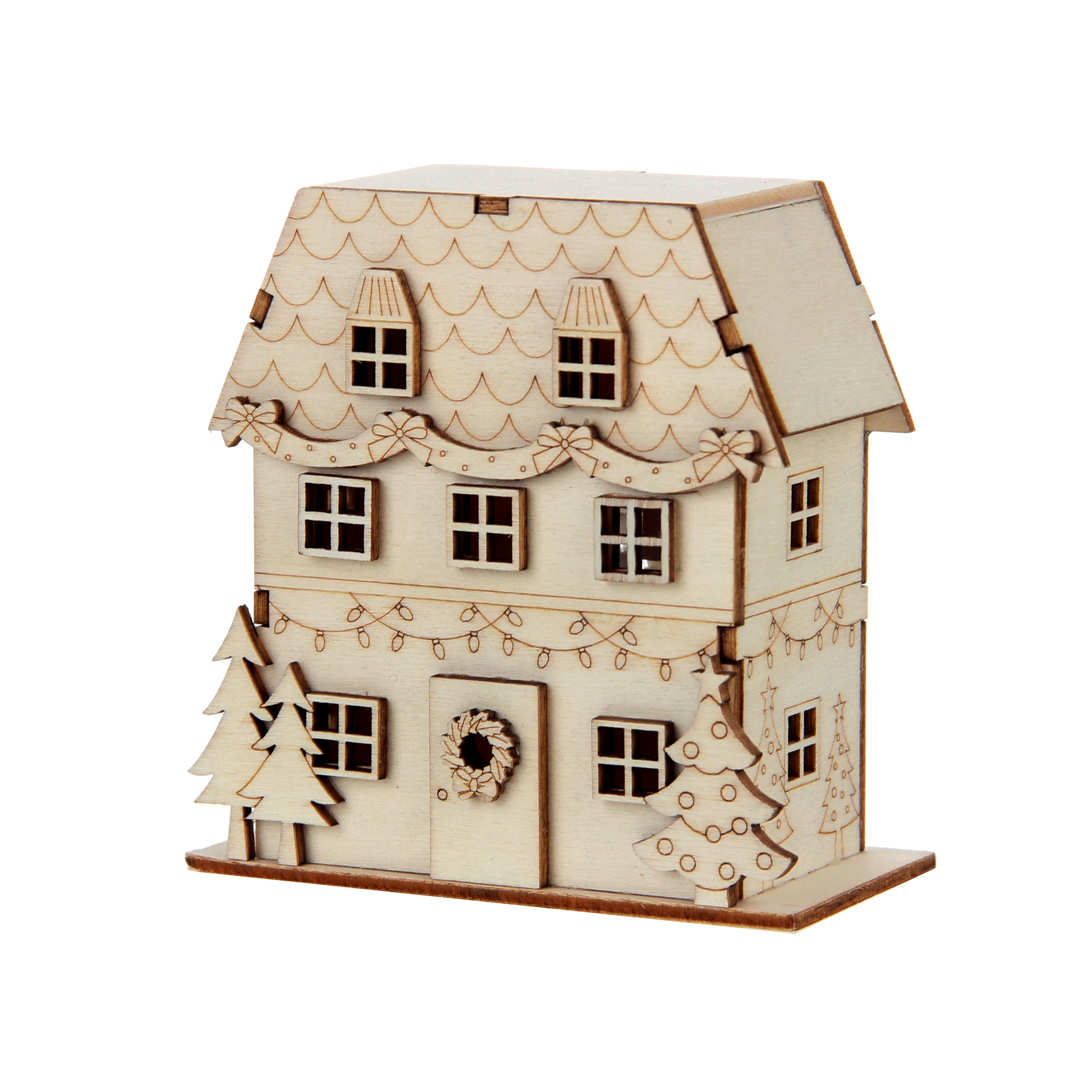 DIY LED Wood Village Classic House by Make Market&#xAE;