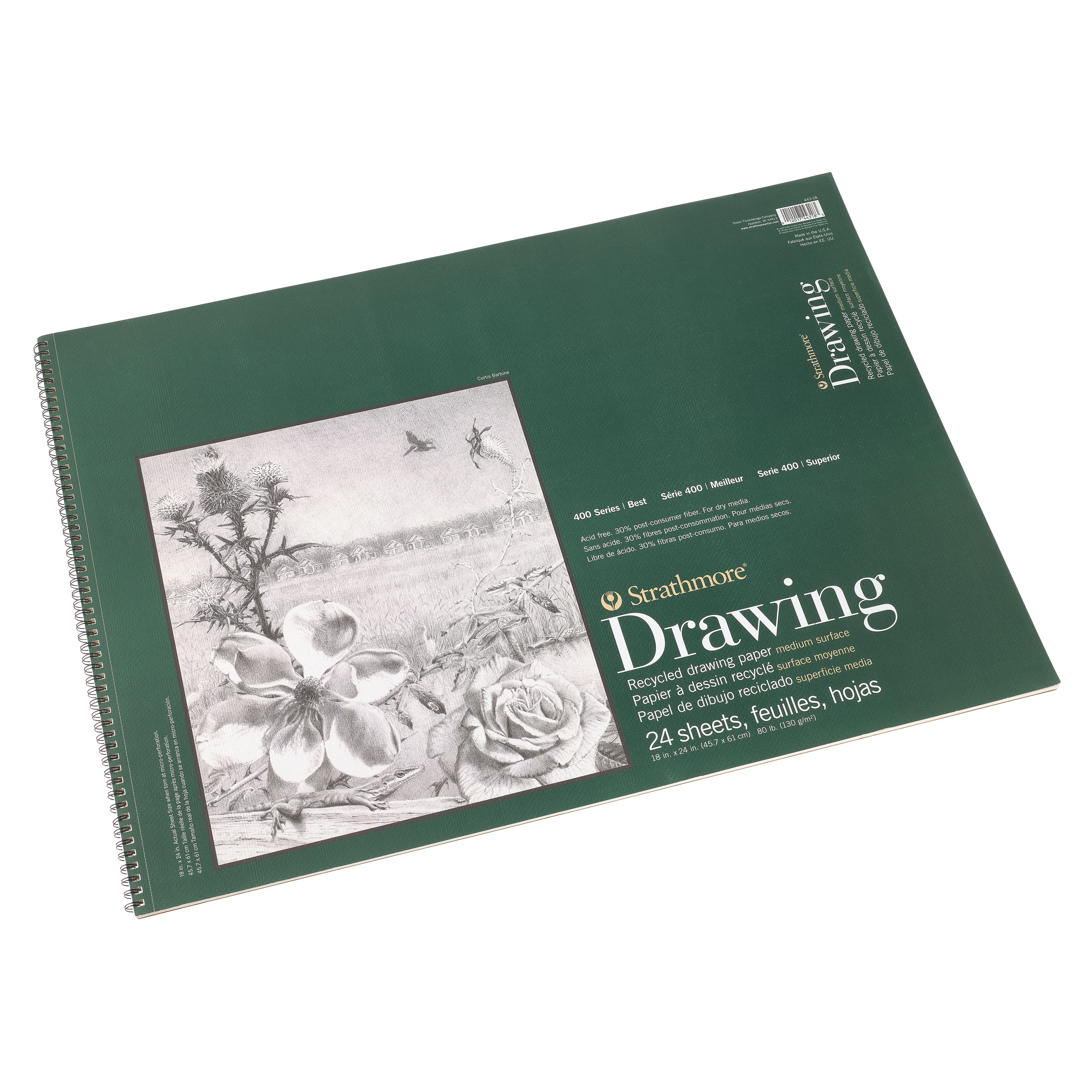 12 Pack: Strathmore® 400 Series Recycled Drawing Paper Pad
