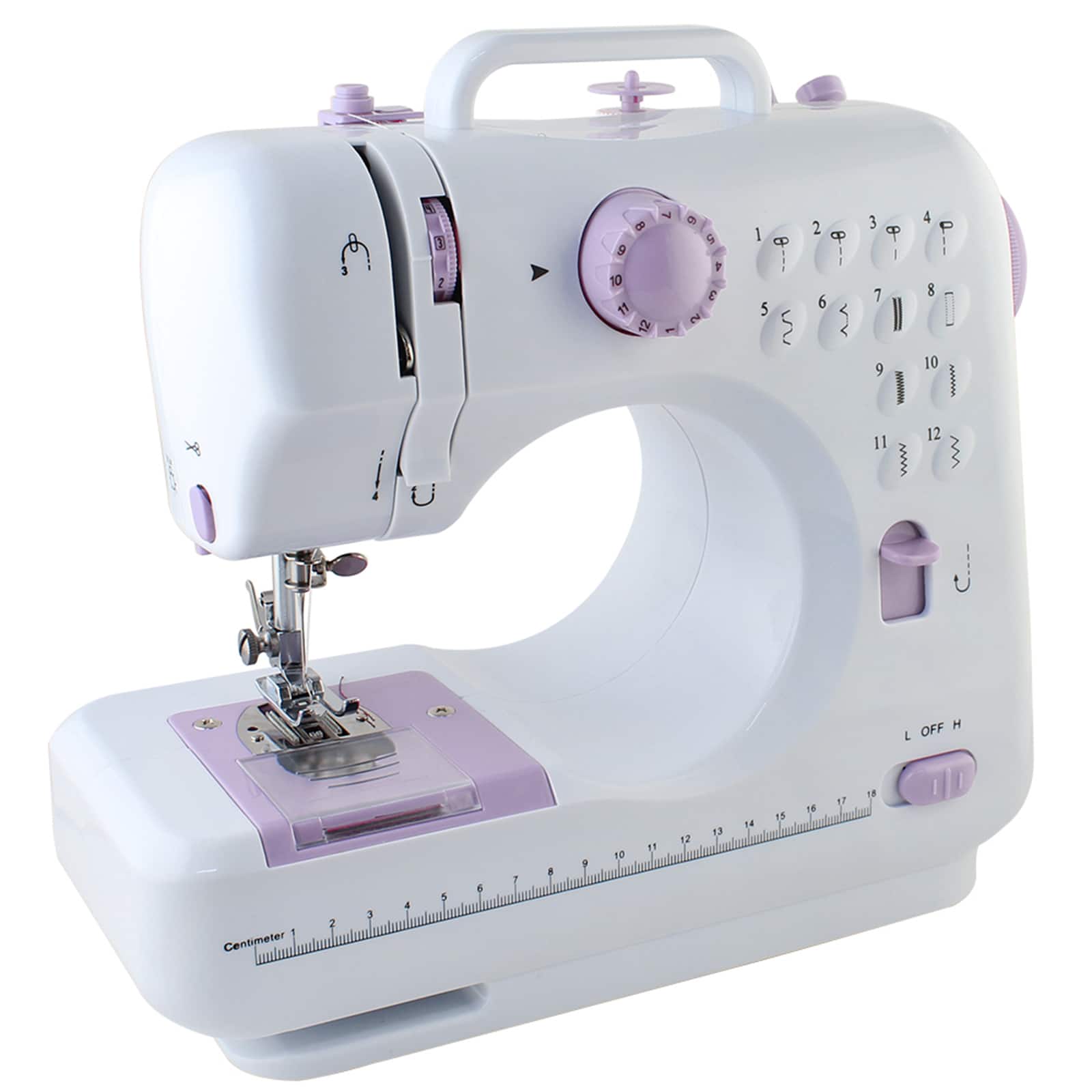 NEX™ Lavender Purple Modern Crafting Sewing Machine with 12 Built-In Stitches