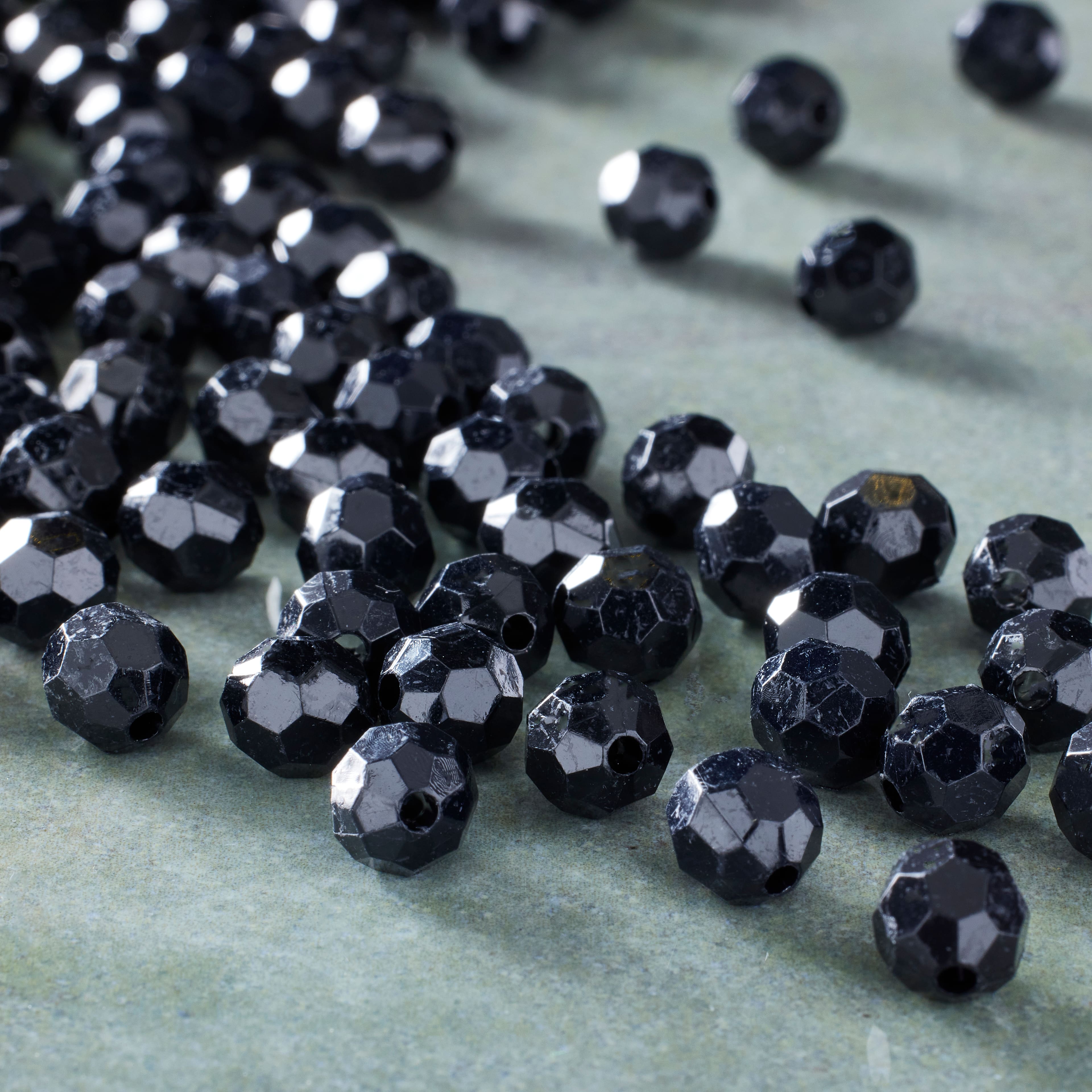 12 Pack: Faceted Acrylic Round Bead Value Pack, 8mm by Bead Landing&#x2122;