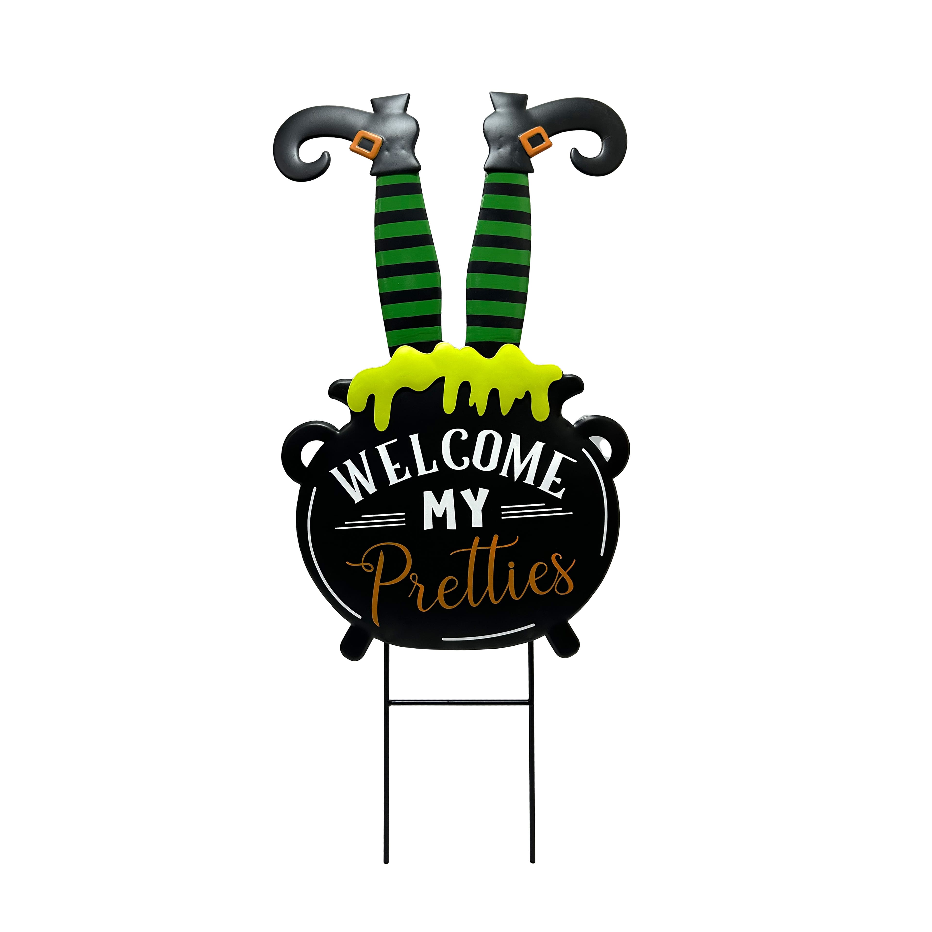 2.5ft. Welcome Witch Legs Metal Yard Stake by Ashland&#xAE;