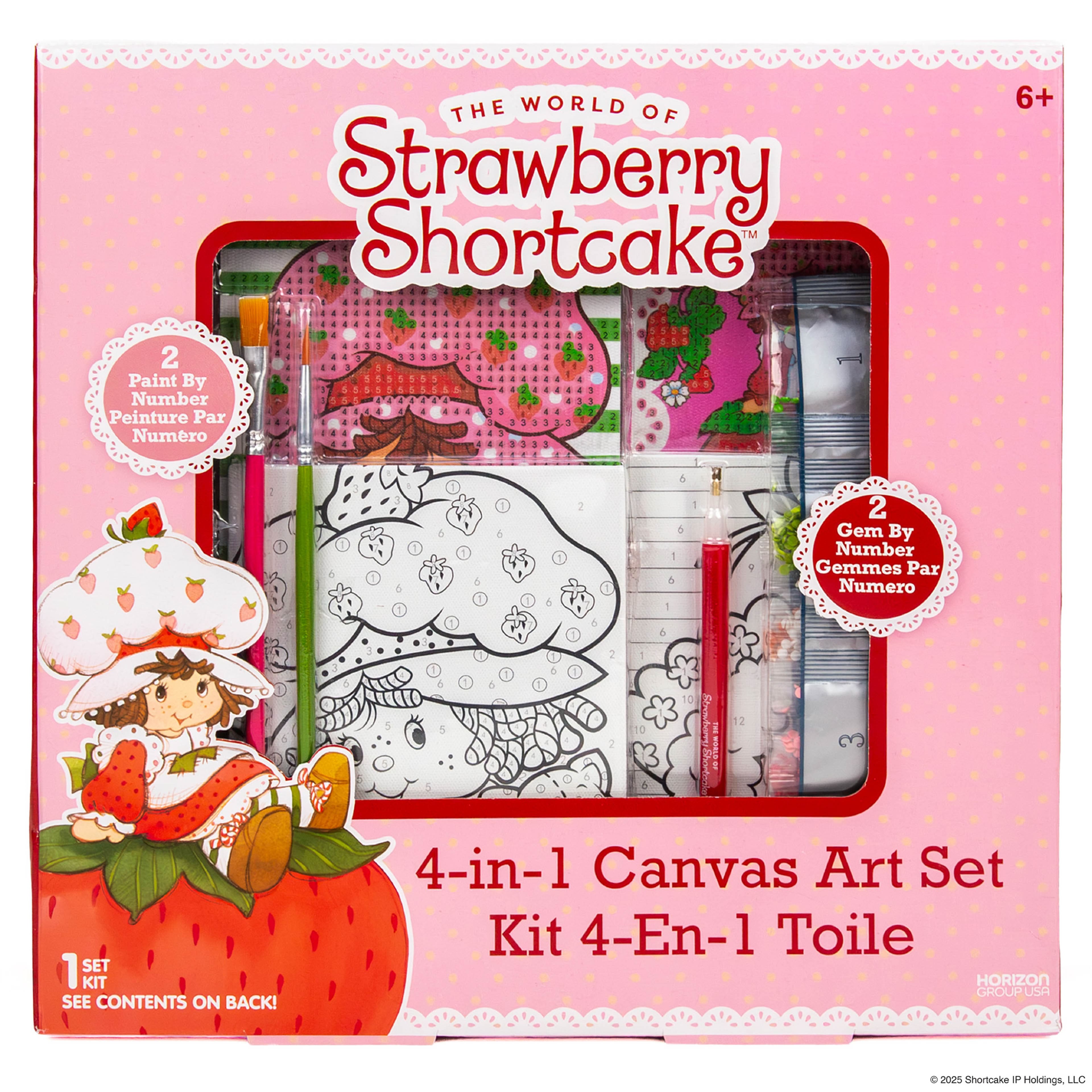 Strawberry Shortcake™ 4-in-1 Canvas Art Set