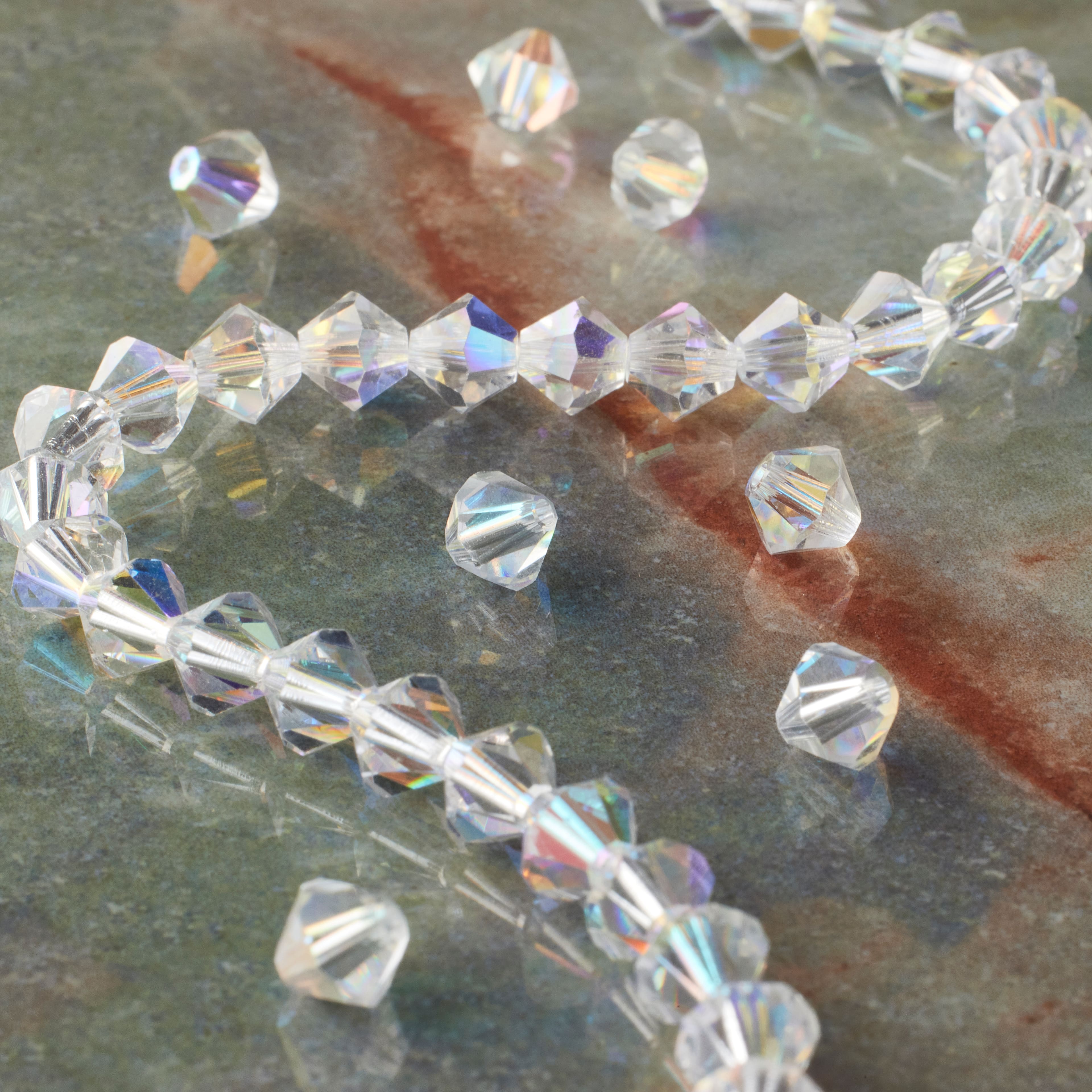 Preciosa Glass Crystal Bicone Beads, 6mm by Bead Landing&#x2122;