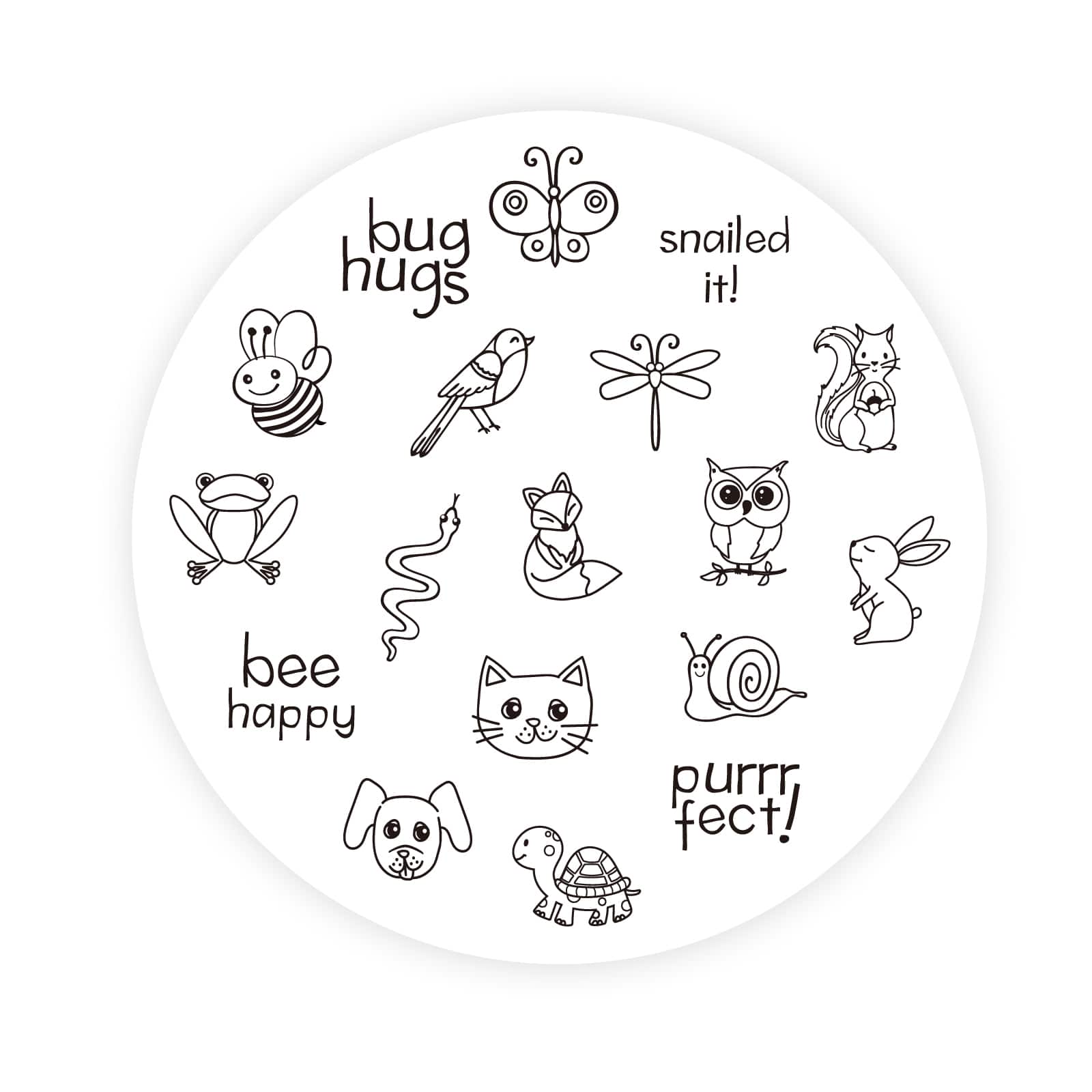 6 Pack: Animal Jar of Wood Stamps by Recollections™