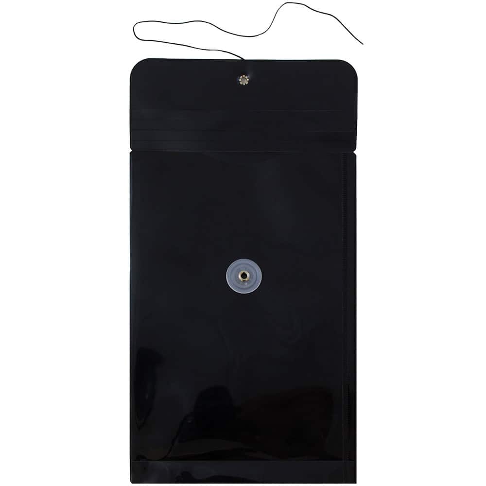 JAM Paper 6.25" x 9.25" Button & String Tie Closure Plastic Envelopes, 12ct.