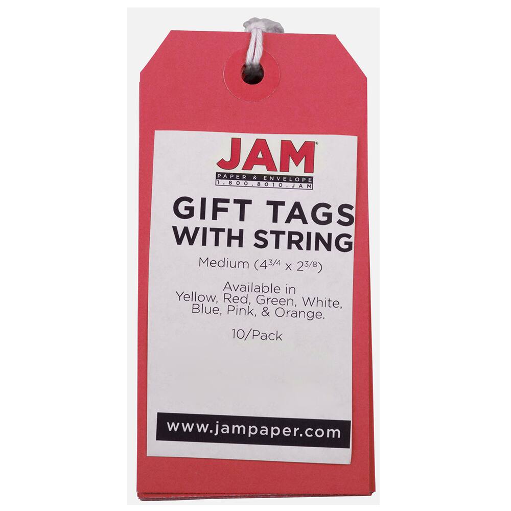 JAM Paper Medium Gift Tags with String