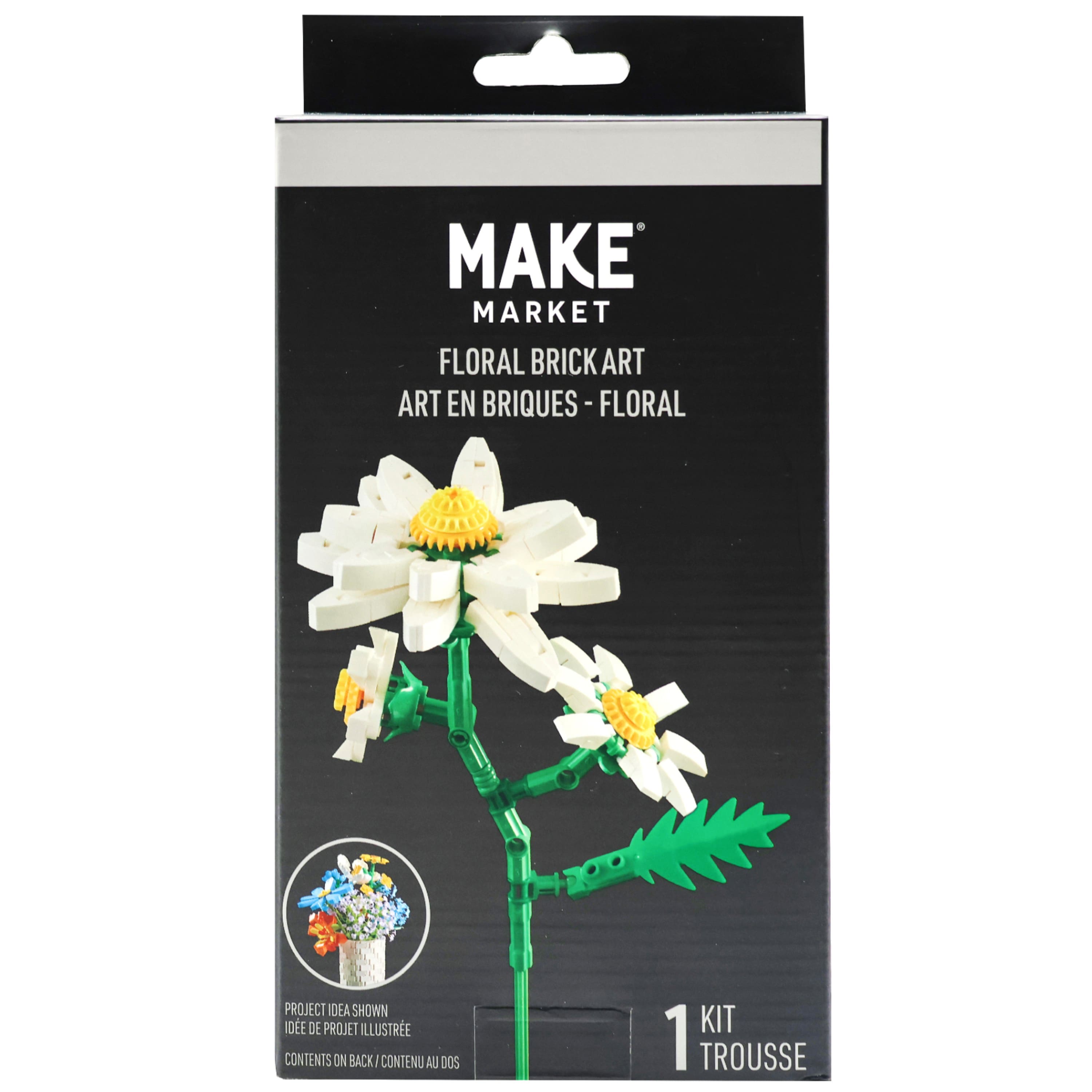 White Daisies Floral Brick Art Kit by Make Market® | Michaels