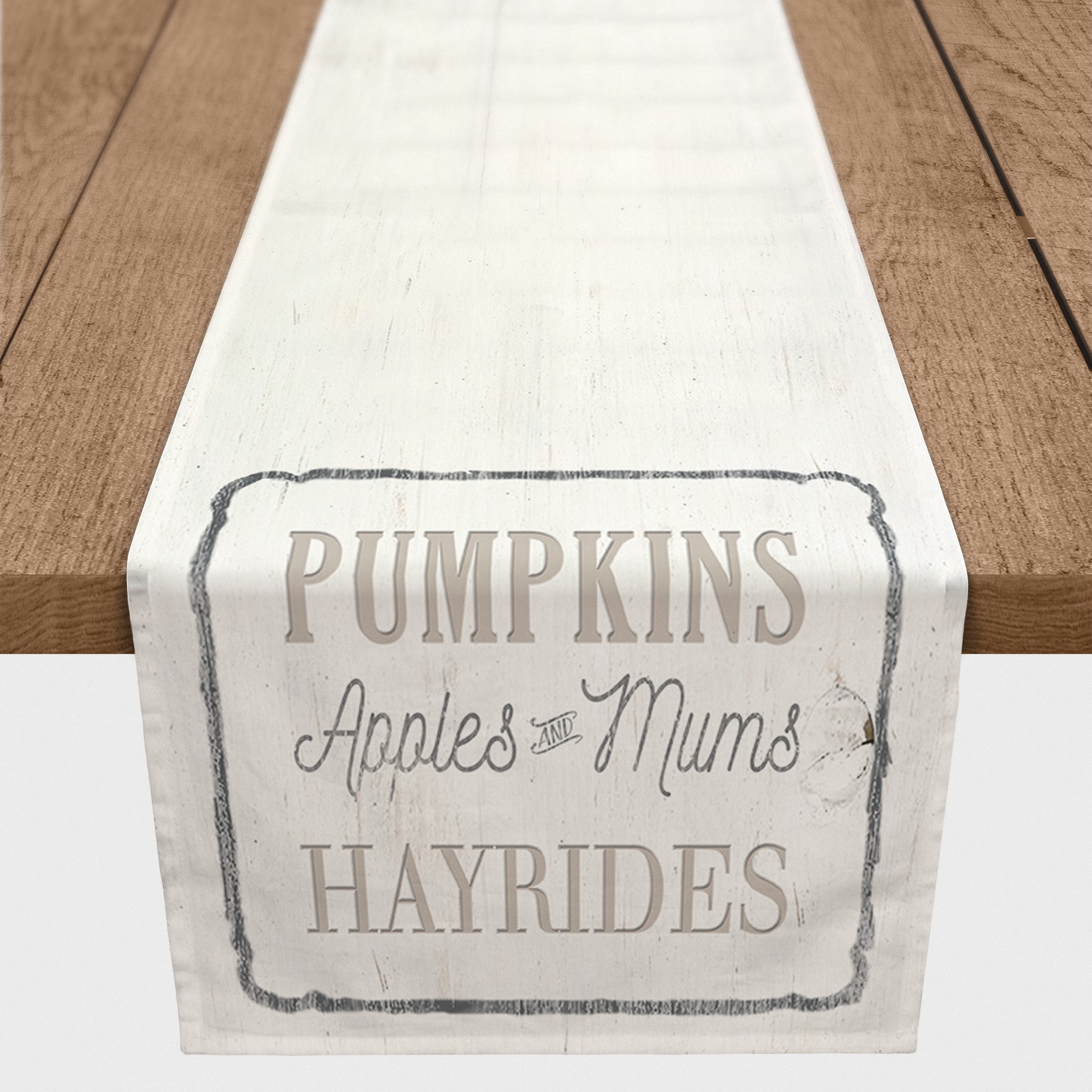 90" Pumpkins Hayrides Table Runner