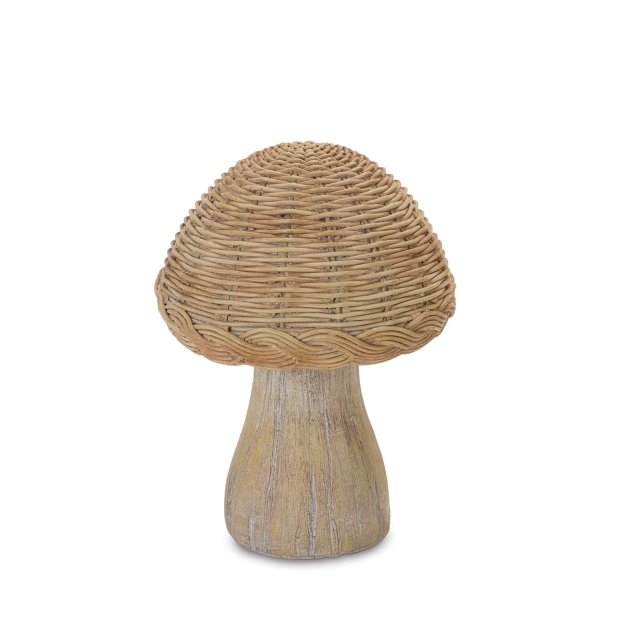 Wicker Mushroom D&#xE9;cor Set