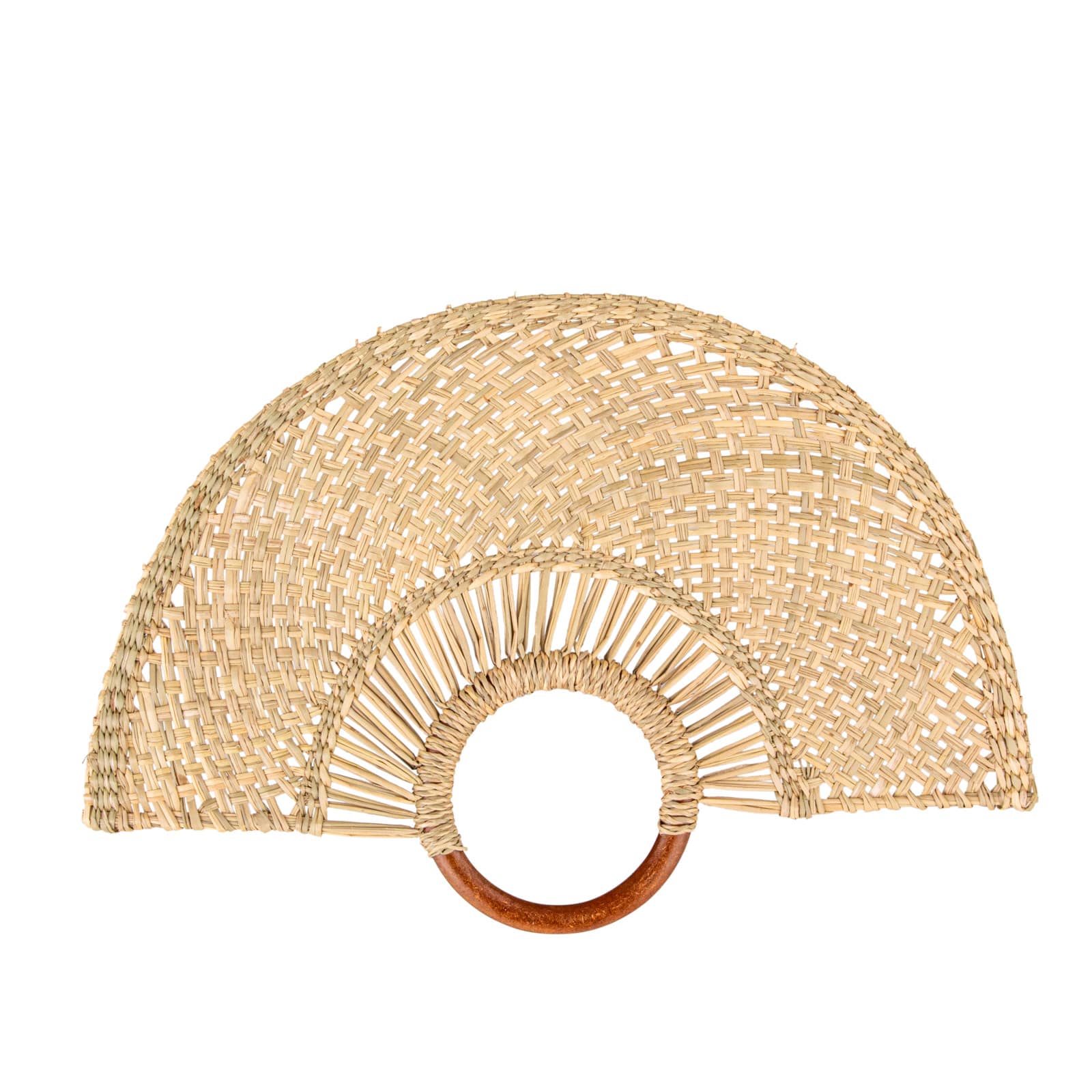 Hello Honey&#xAE; 18.25&#x22; Natural Breezy Seagrass Fan Wall Art