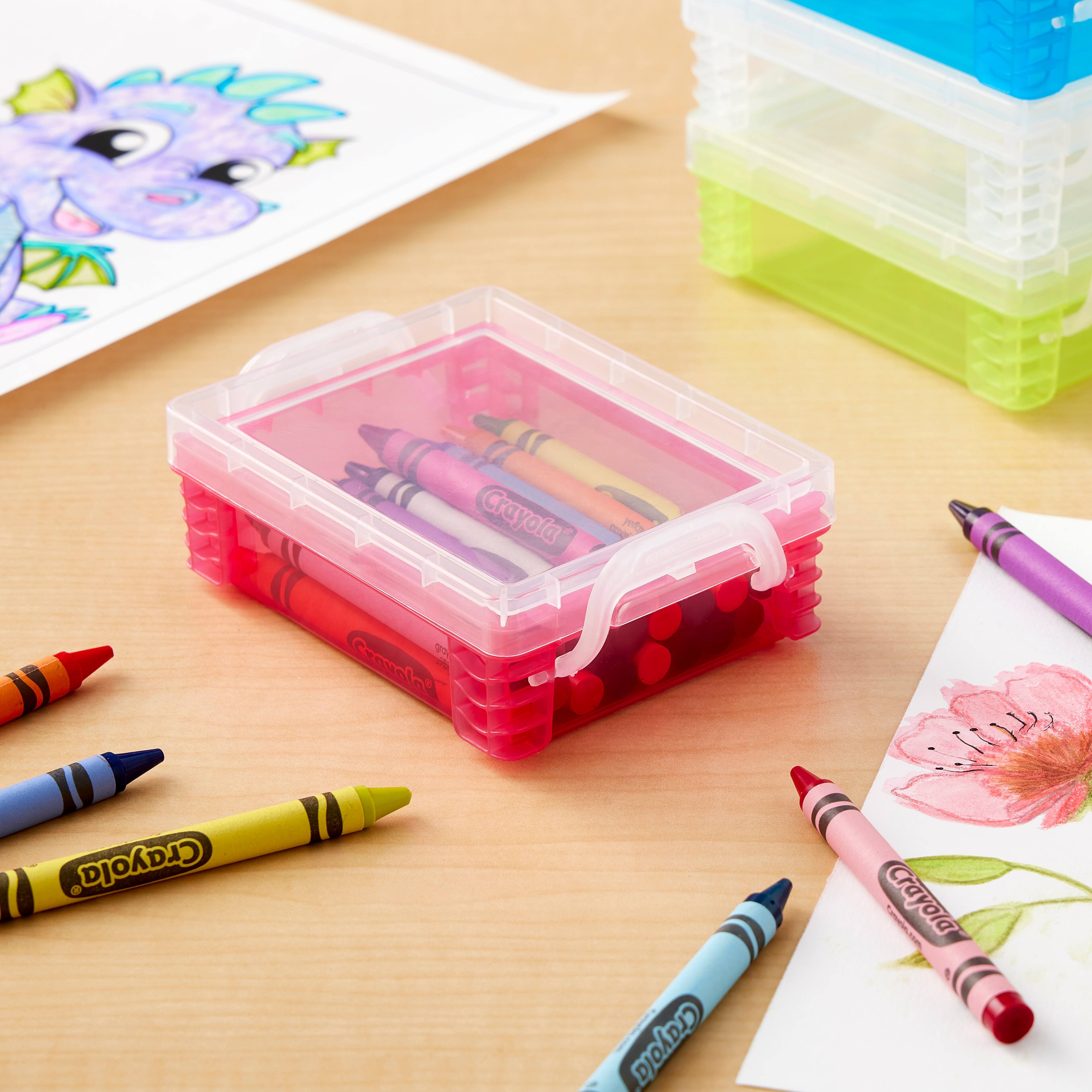 36 Pack: Pink Stacking Crayon Box by Simply Tidy&#x2122;