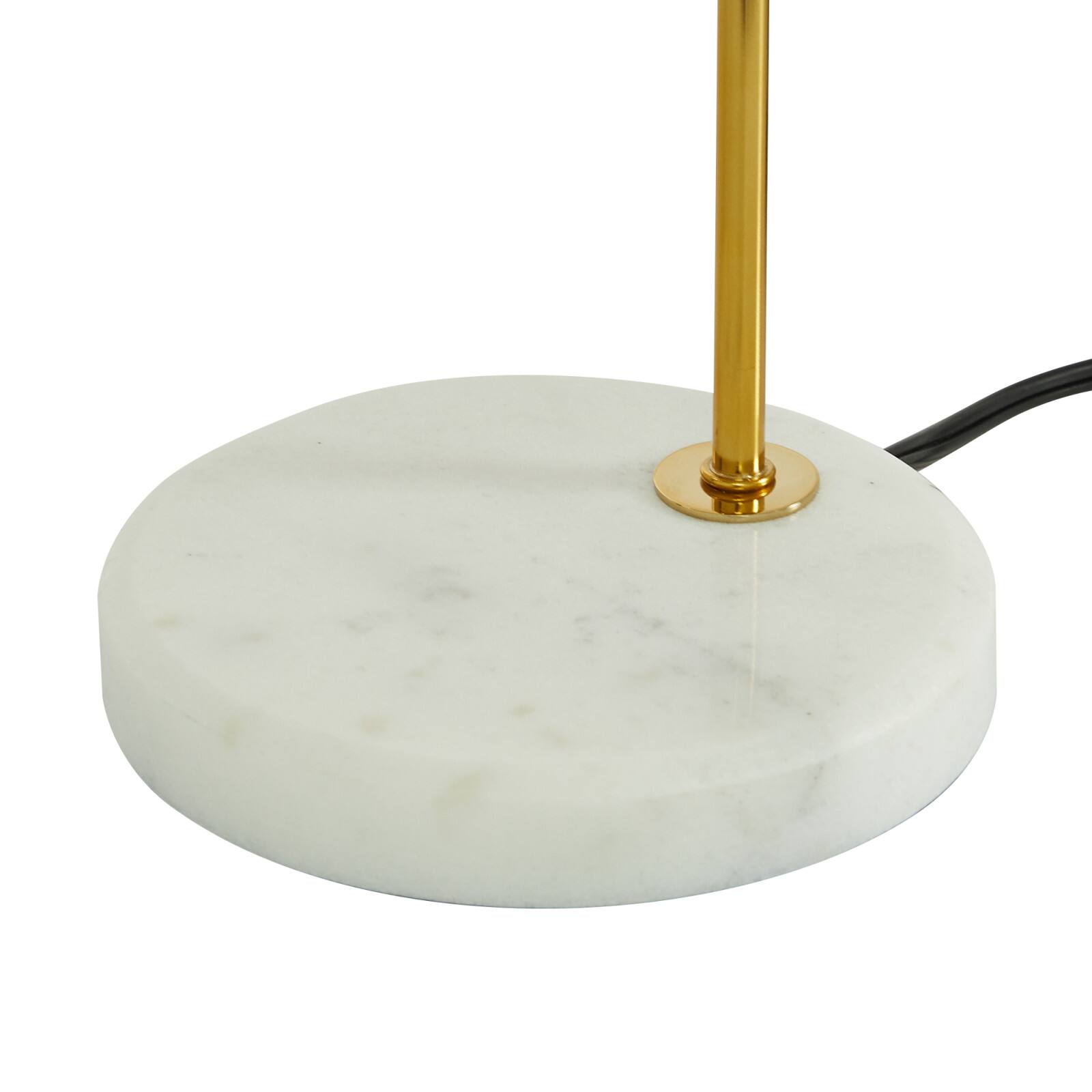 22&#x22; White Metal Modern Table Lamp