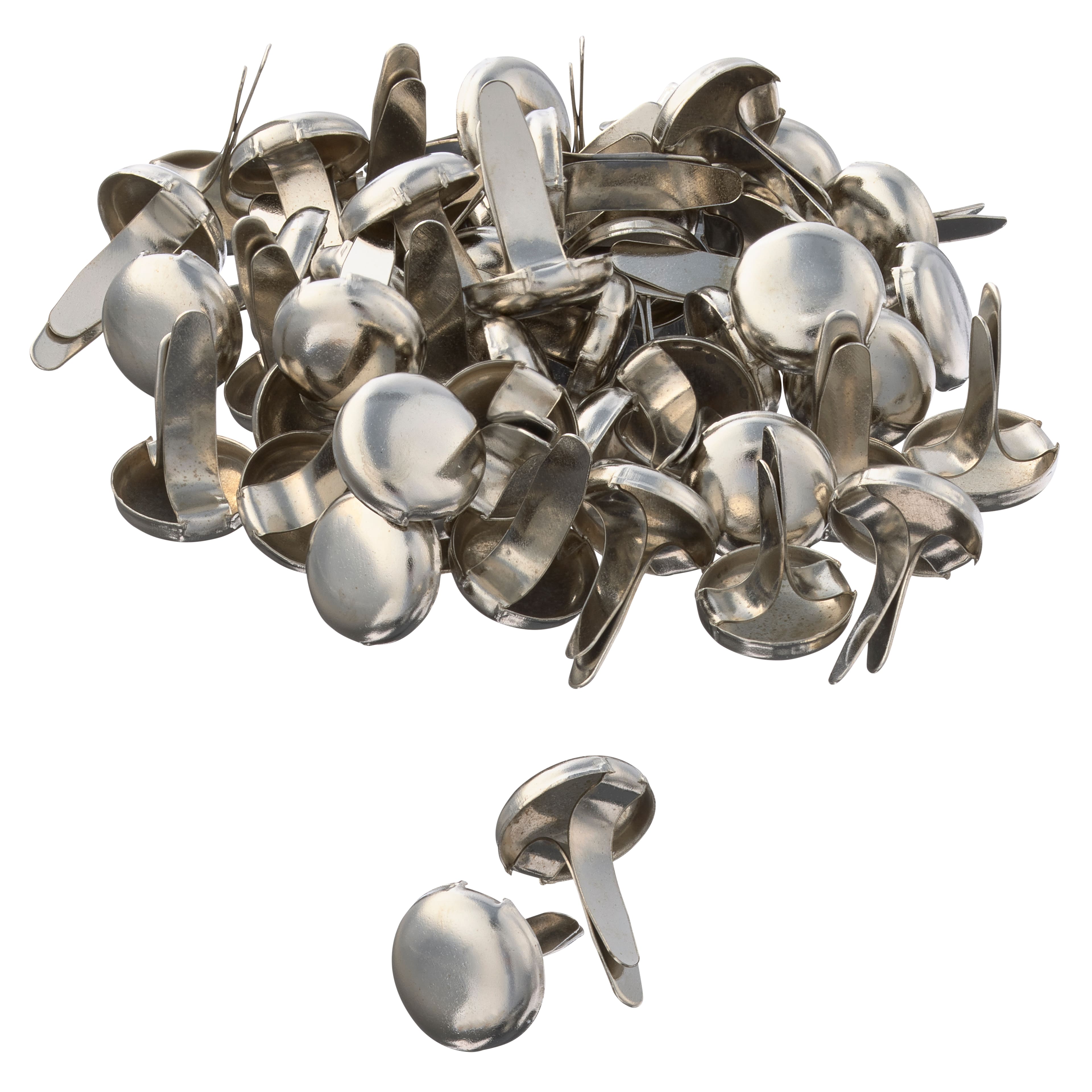 12 Packs: 50 ct. (600 total) Silver Circular Brads by Recollections™