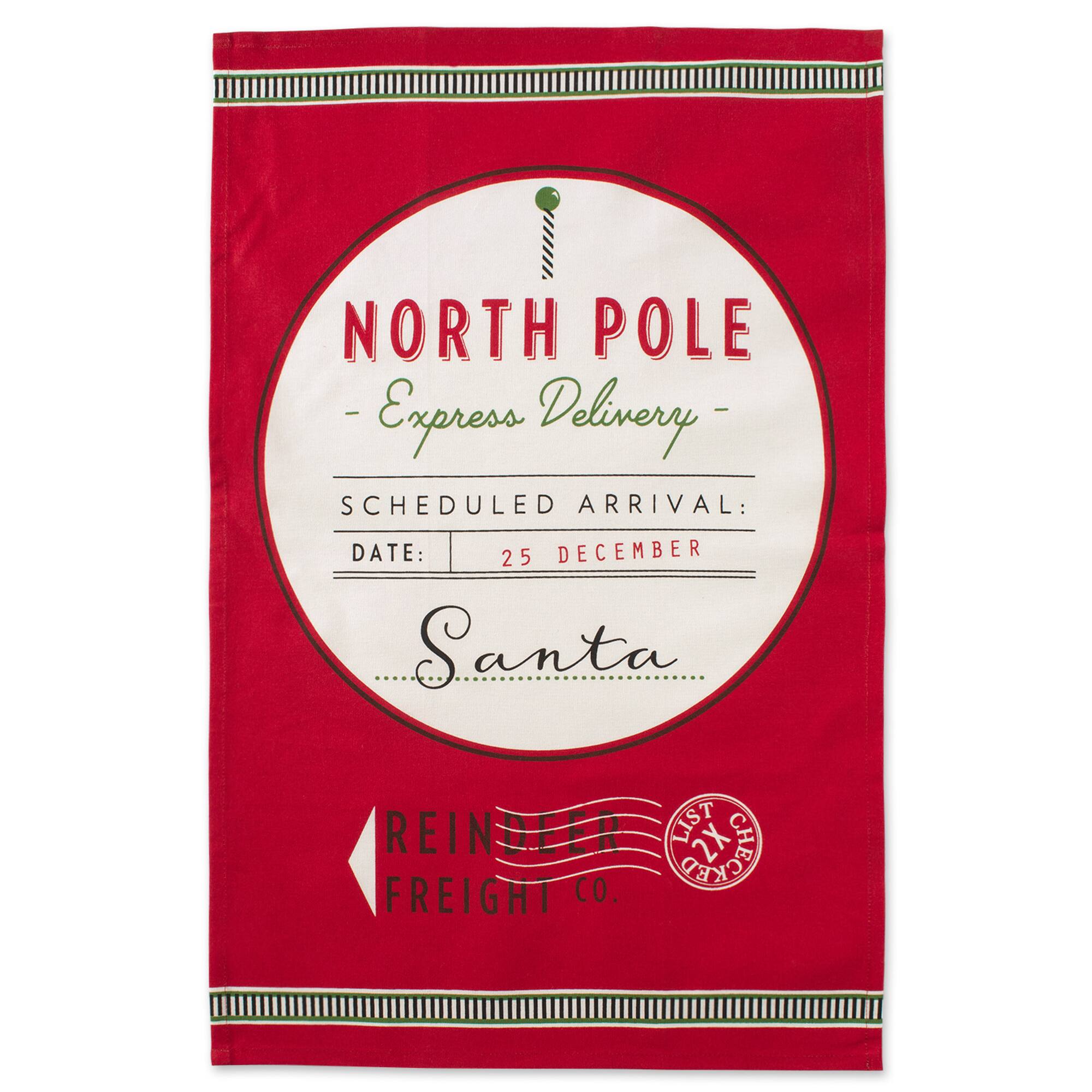 DII&#xAE; North Pole Holiday Printed Dishtowel Set