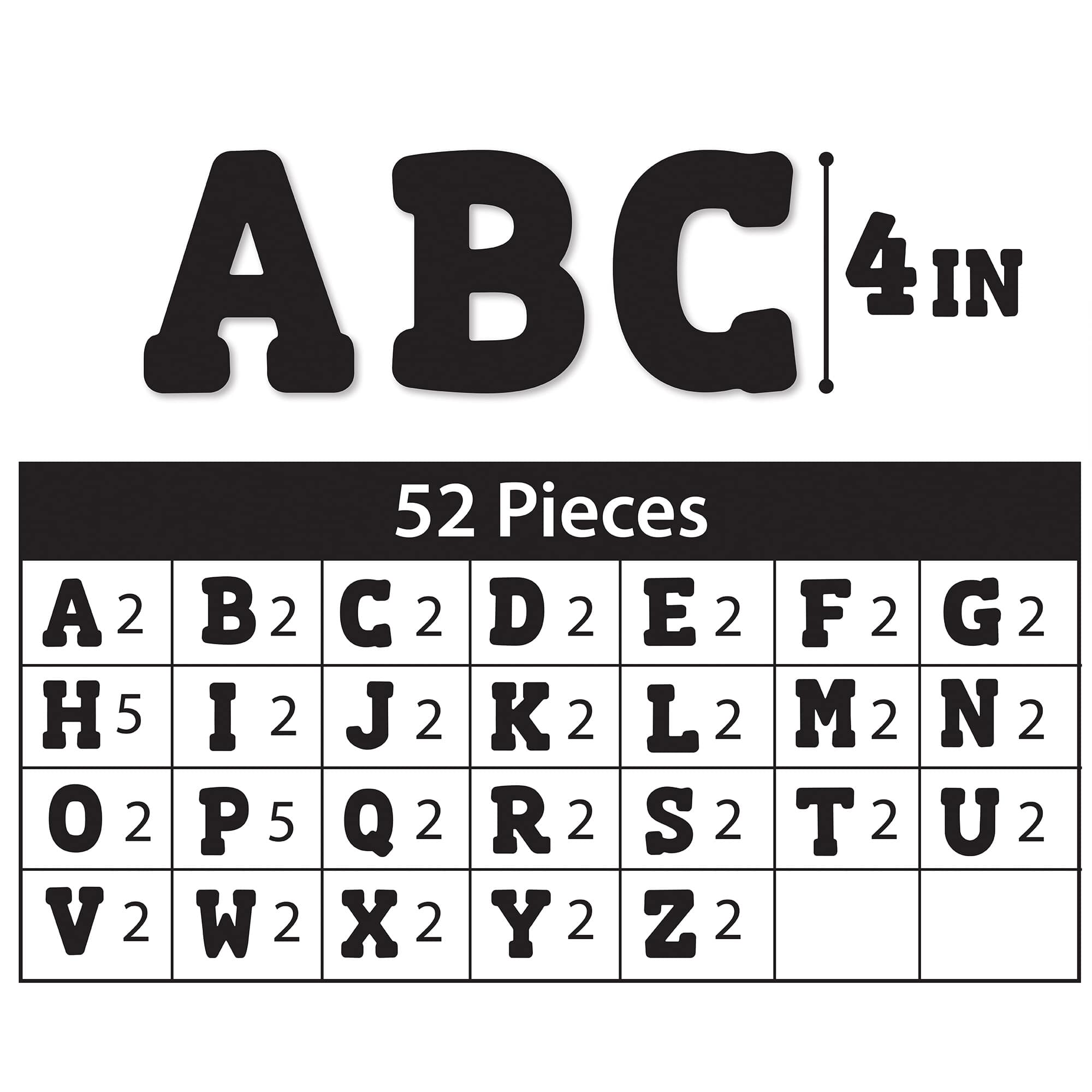 ArtSkills&#xAE; 2.5&#x22; to 4&#x22; Black 160 Piece Paper Poster Letter Set