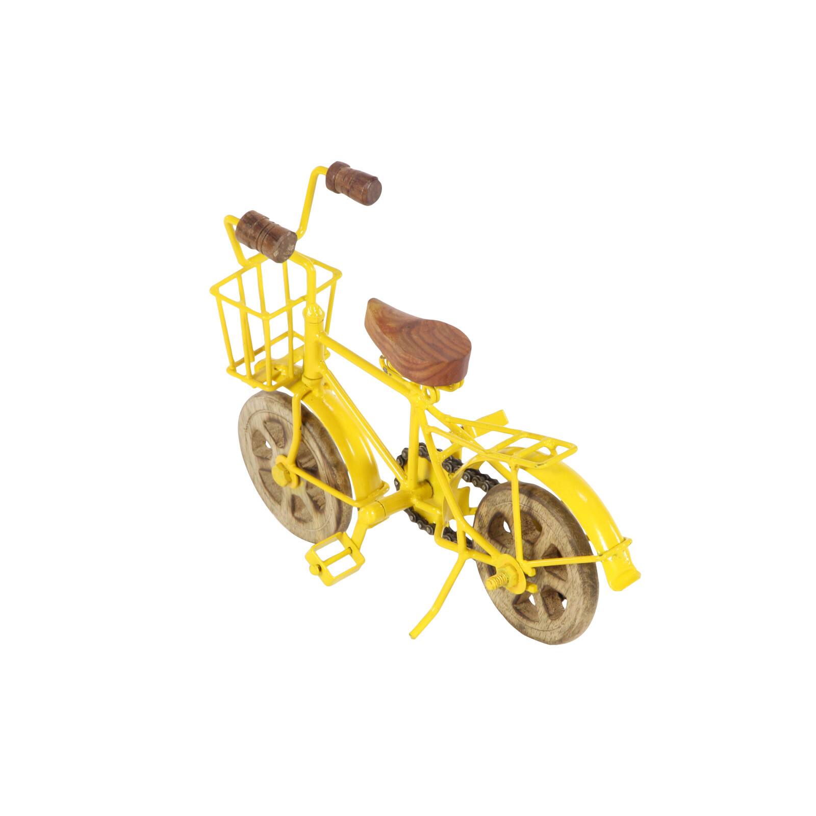 10&#x22; Multi-Colored Metal Vintage Bicycle Sculpture, 3ct.