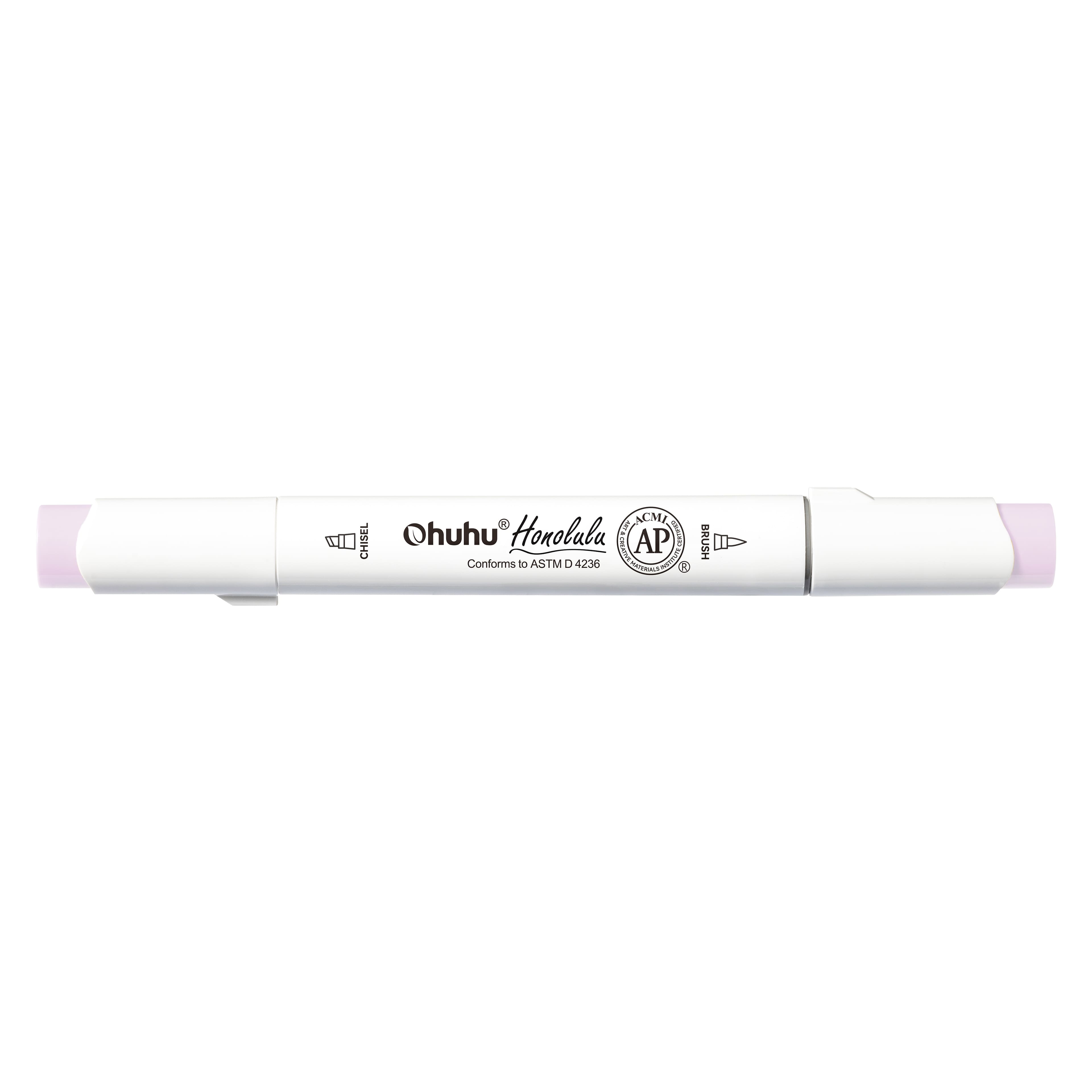 Ohuhu® Honolulu Brush & Chisel Dual Tip Marker, Color: RV23 Pink