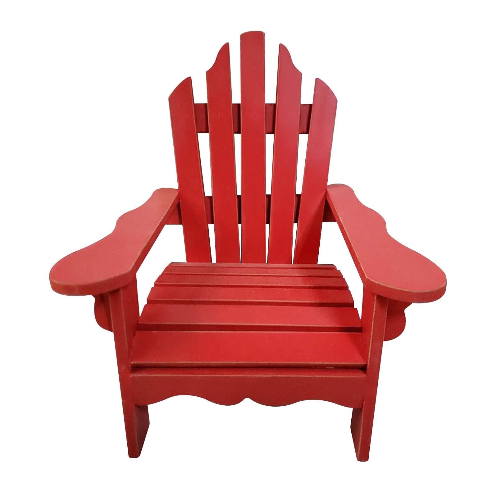 8.2" Red Adirondack Chair Tabletop Accent by Ashland ...