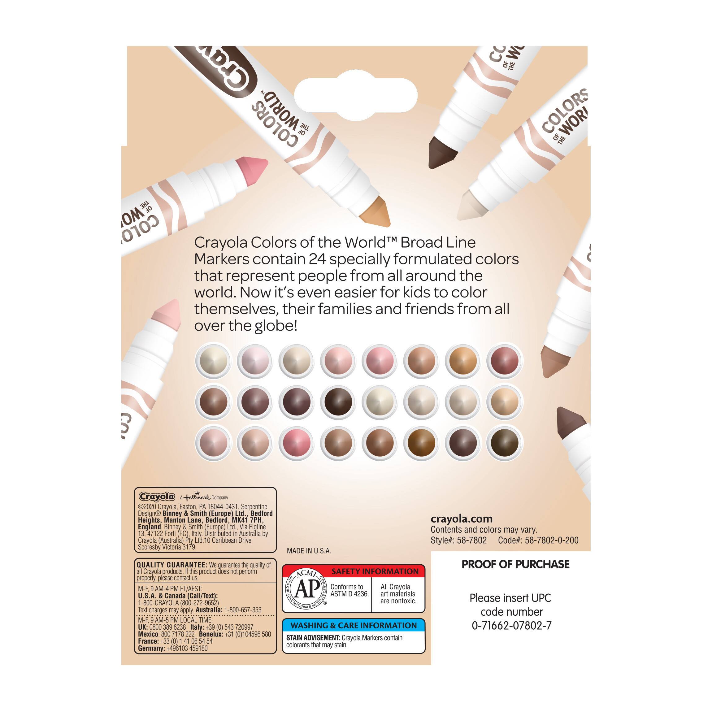 Crayola&#xAE; Colors of The World&#x2122; Marker Set, 24ct.
