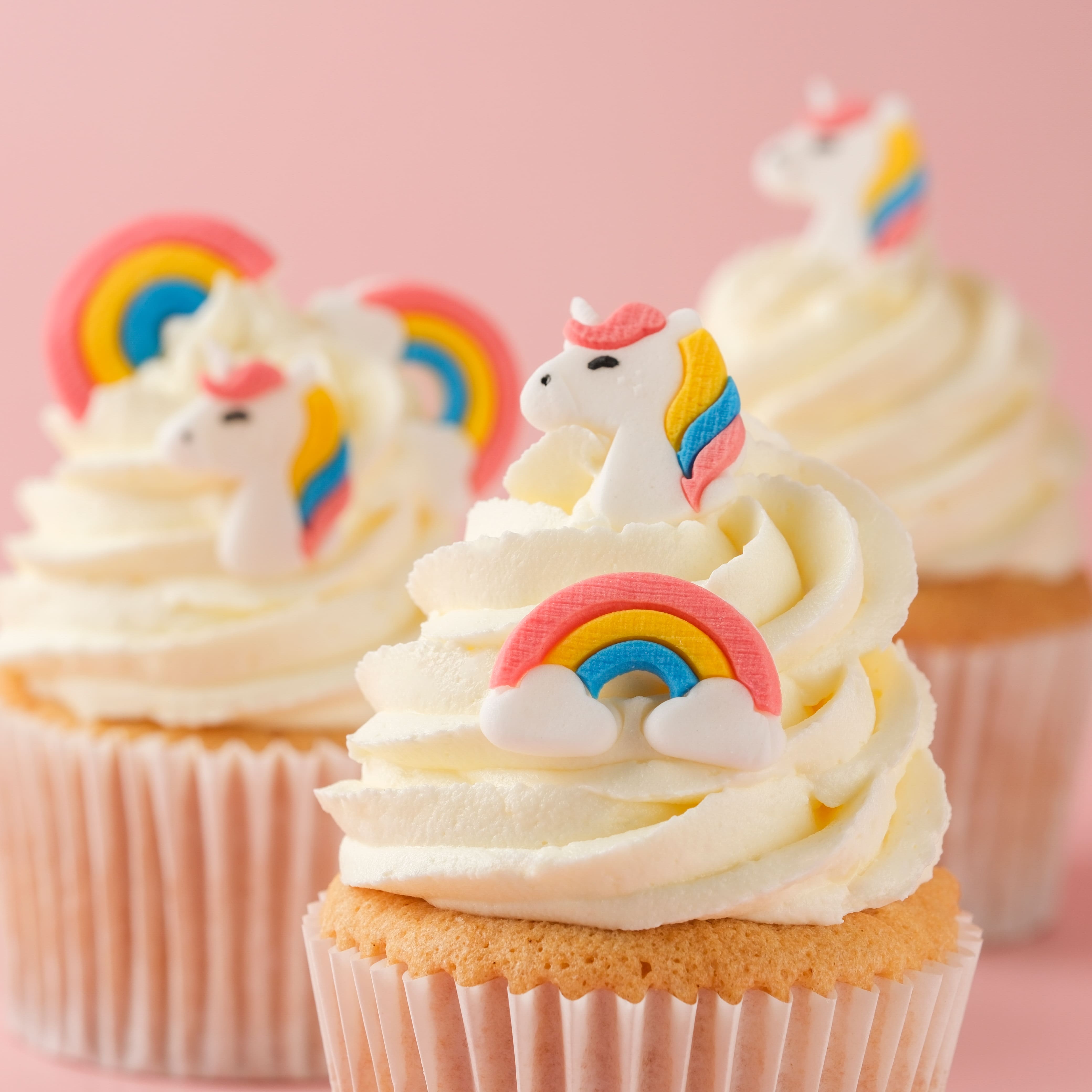 PME Cake Sweet Street&#xAE; Unicorn &#x26; Rainbow Icing Decorations