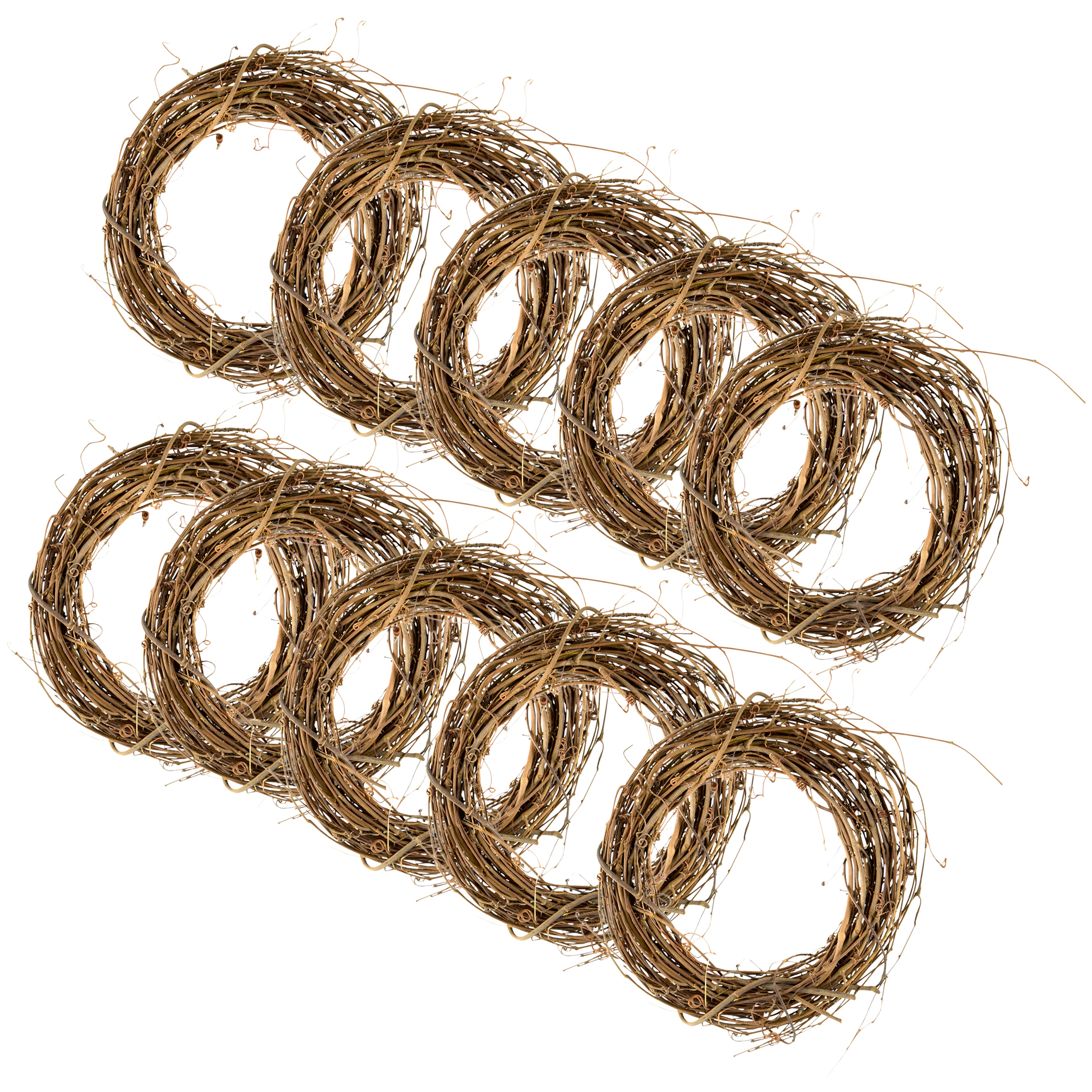 10 Pack: 10" Grapevine Wreath by Ashland®