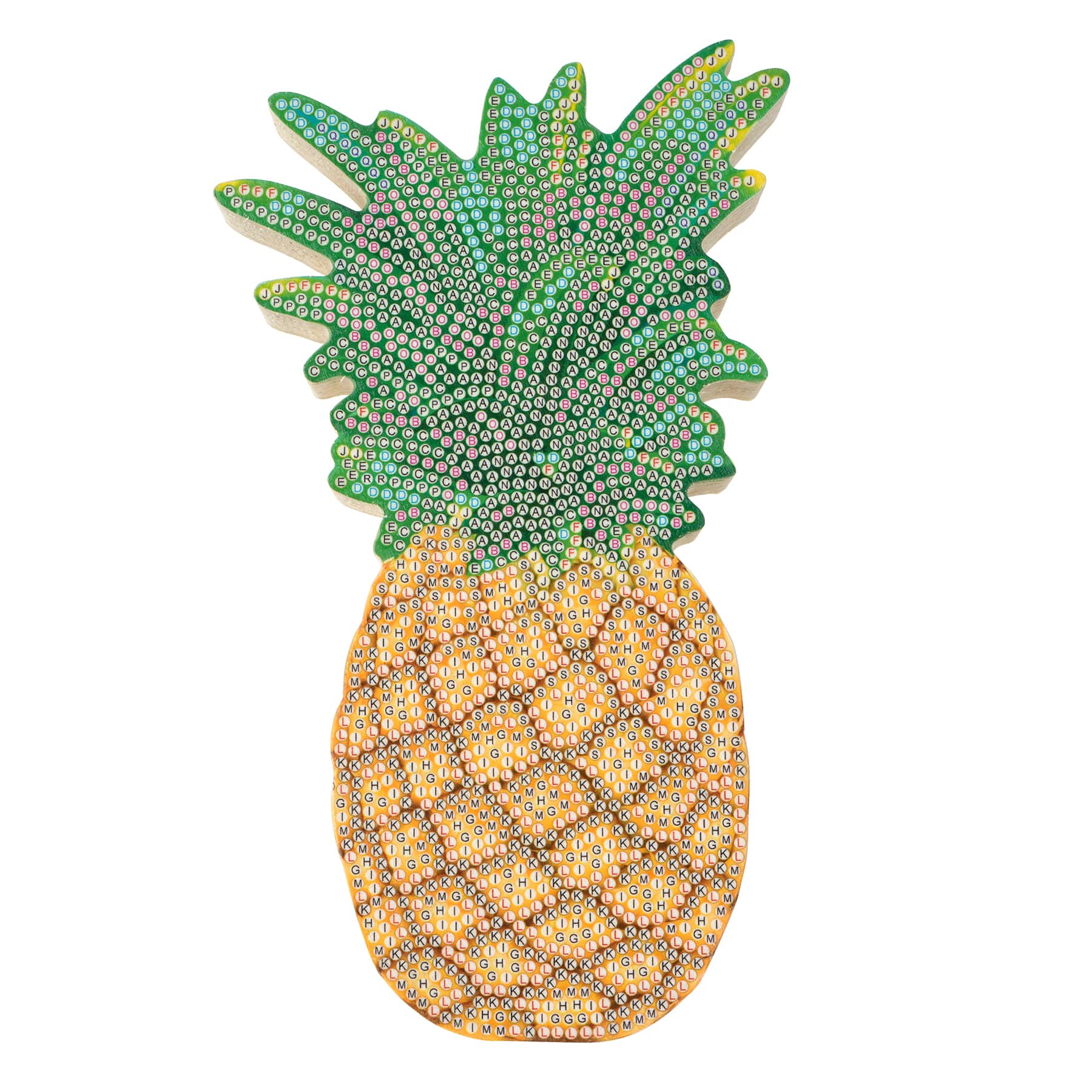Pineapple Wood Block Diamond Art Kit by Make Market&#xAE;
