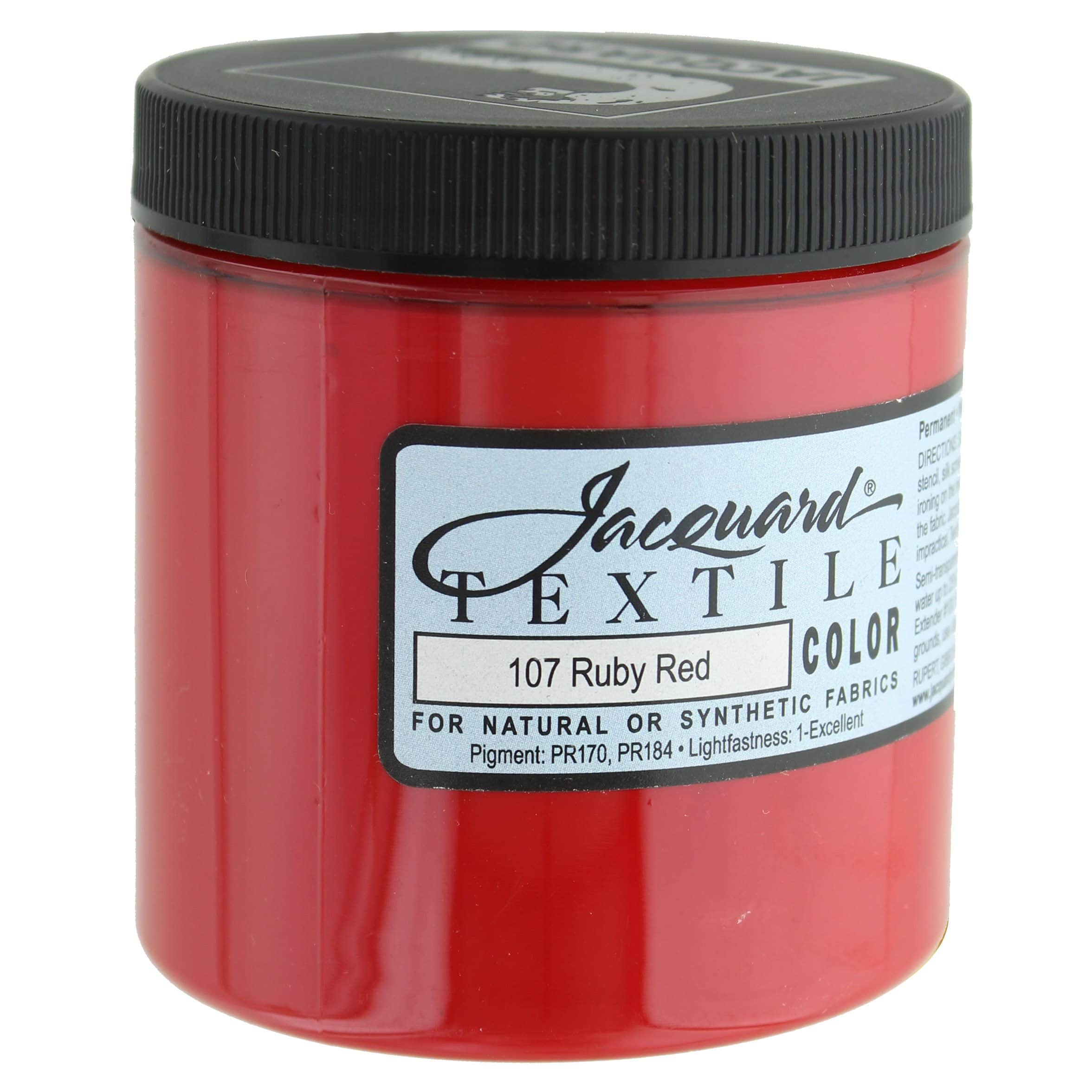 107 Ruby Red Jacquard Textile Paint - Fabric Paint - Dye & Paint - Notions