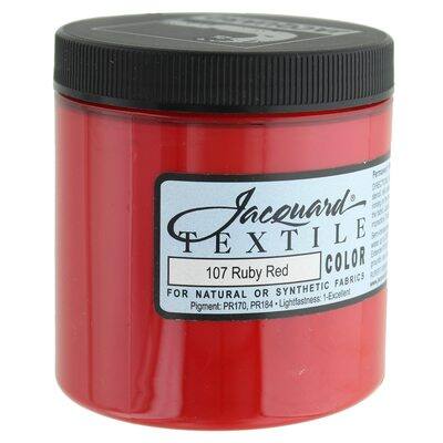 Jacquard Textile Color - True Red, 8 oz jar