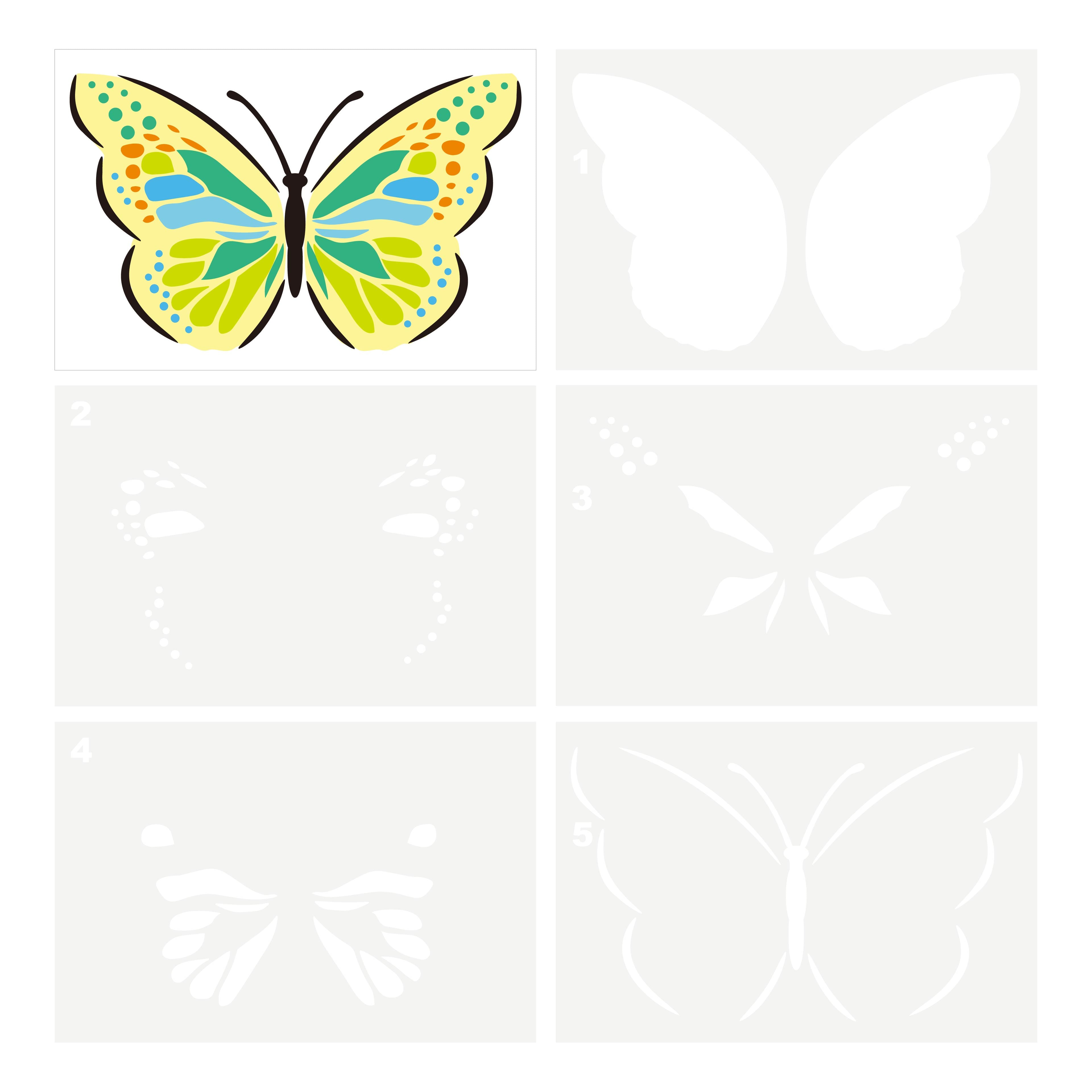 Butterfly Layering Stencils by Recollections&#x2122;