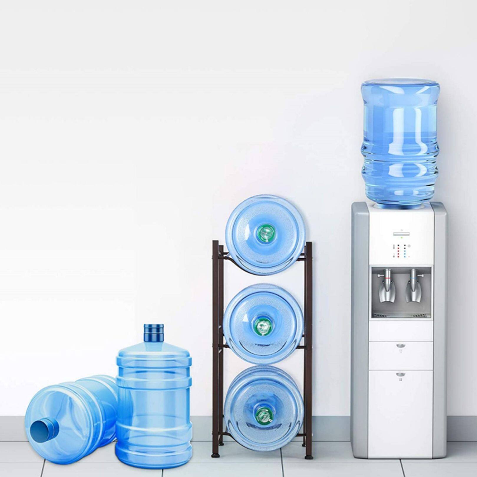 NEX&#x2122; 3-Tier 5-Gallon Water Bottle Storage Rack