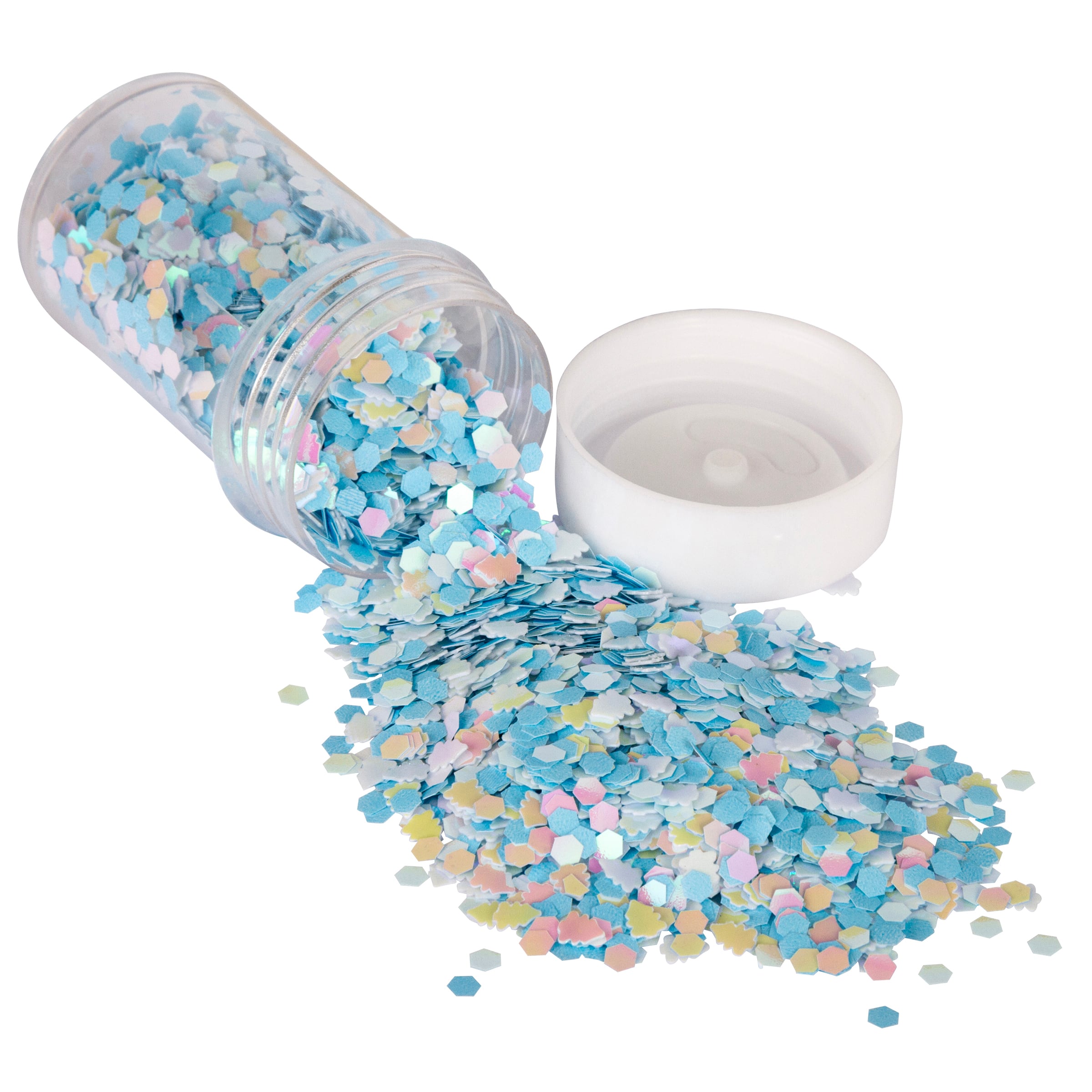 Blue &#x26; White Winter Embellishment &#x26; Glitter Shaker Set by Creatology&#x2122;