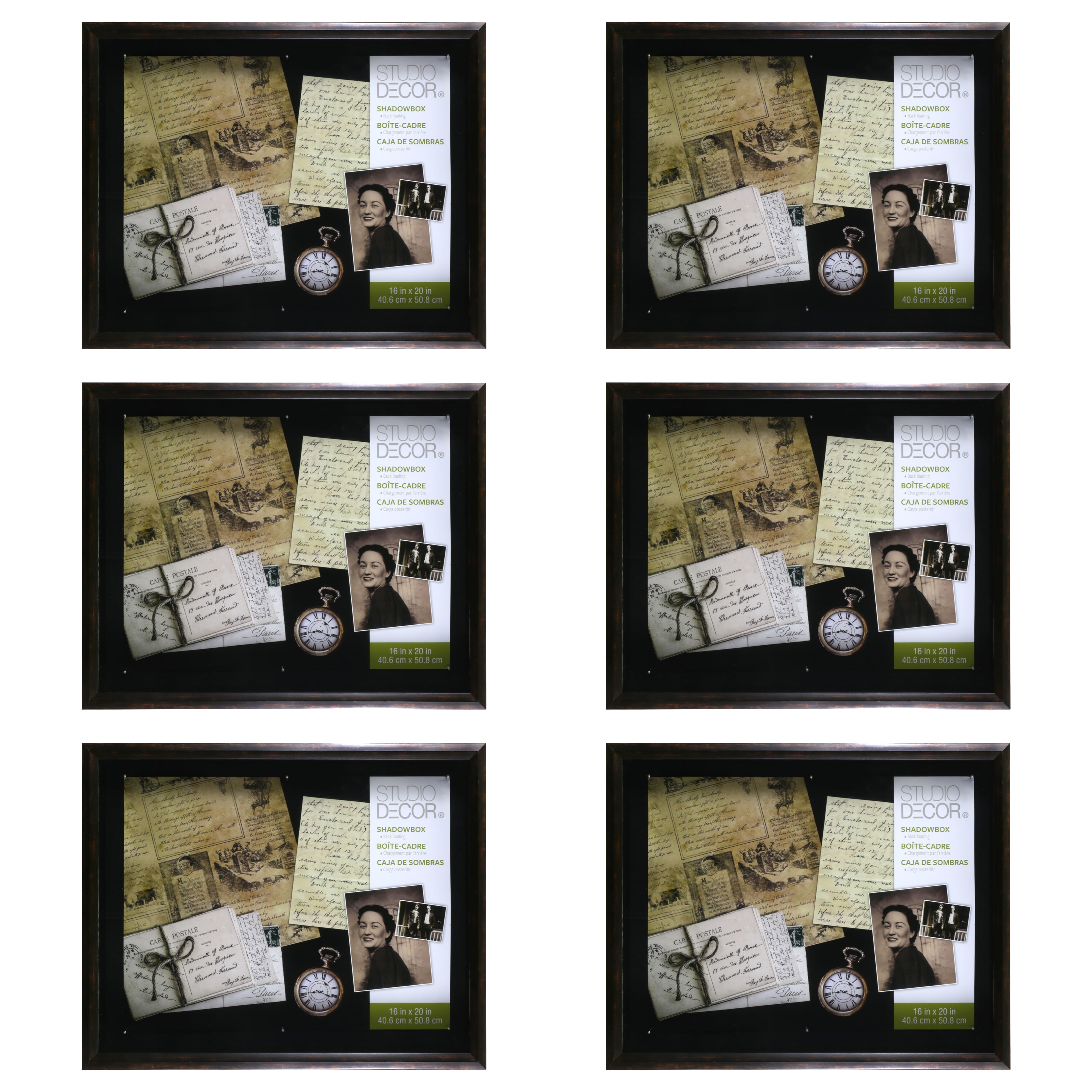 6 Pack: Bronze 16" x 20" Shadow Box by Studio Décor®