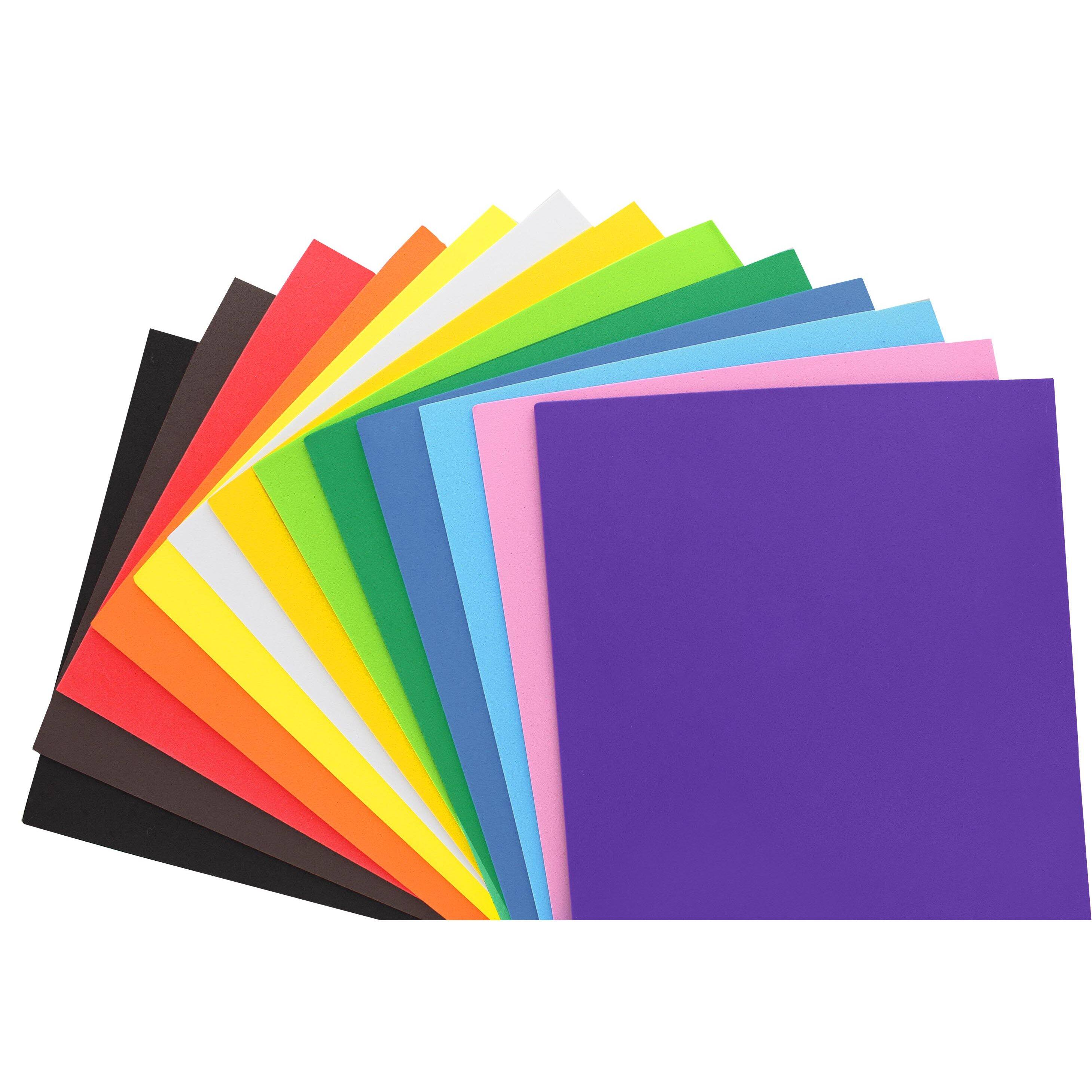 Essentials by Leisure Arts 9&#x22; x 12&#x22; Foam Sheets, 15ct.