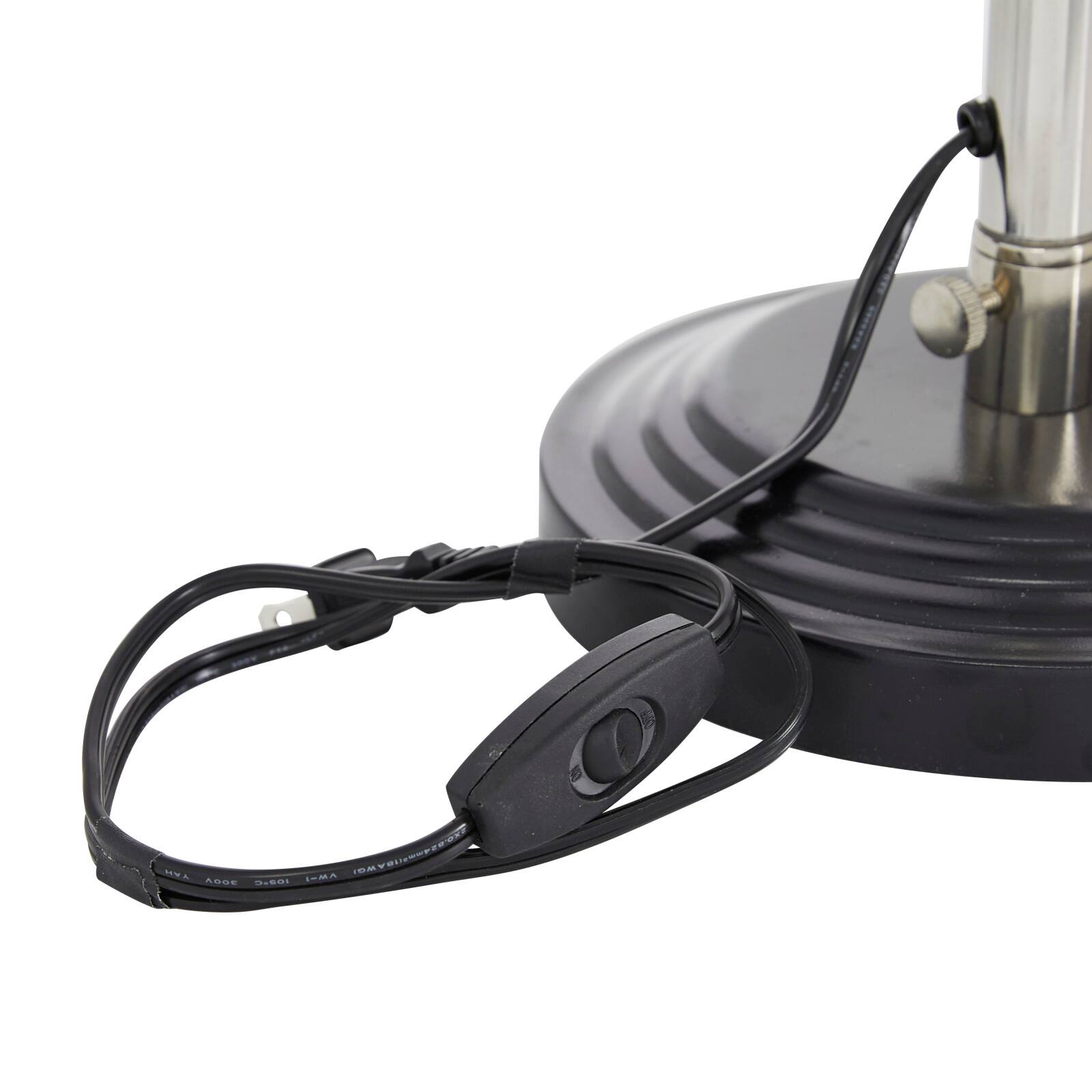34&#x22; Black Metal Industrial Table Lamp