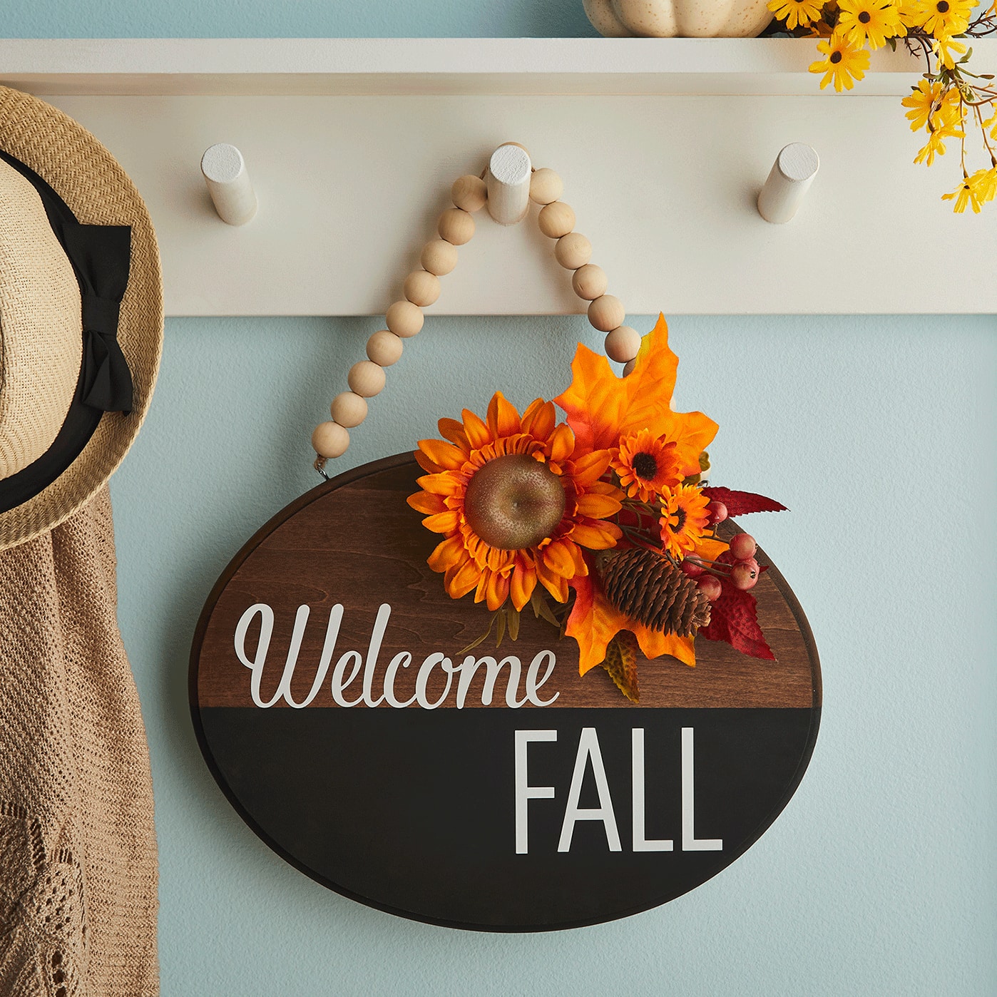 Welcome Fall Wood Sign