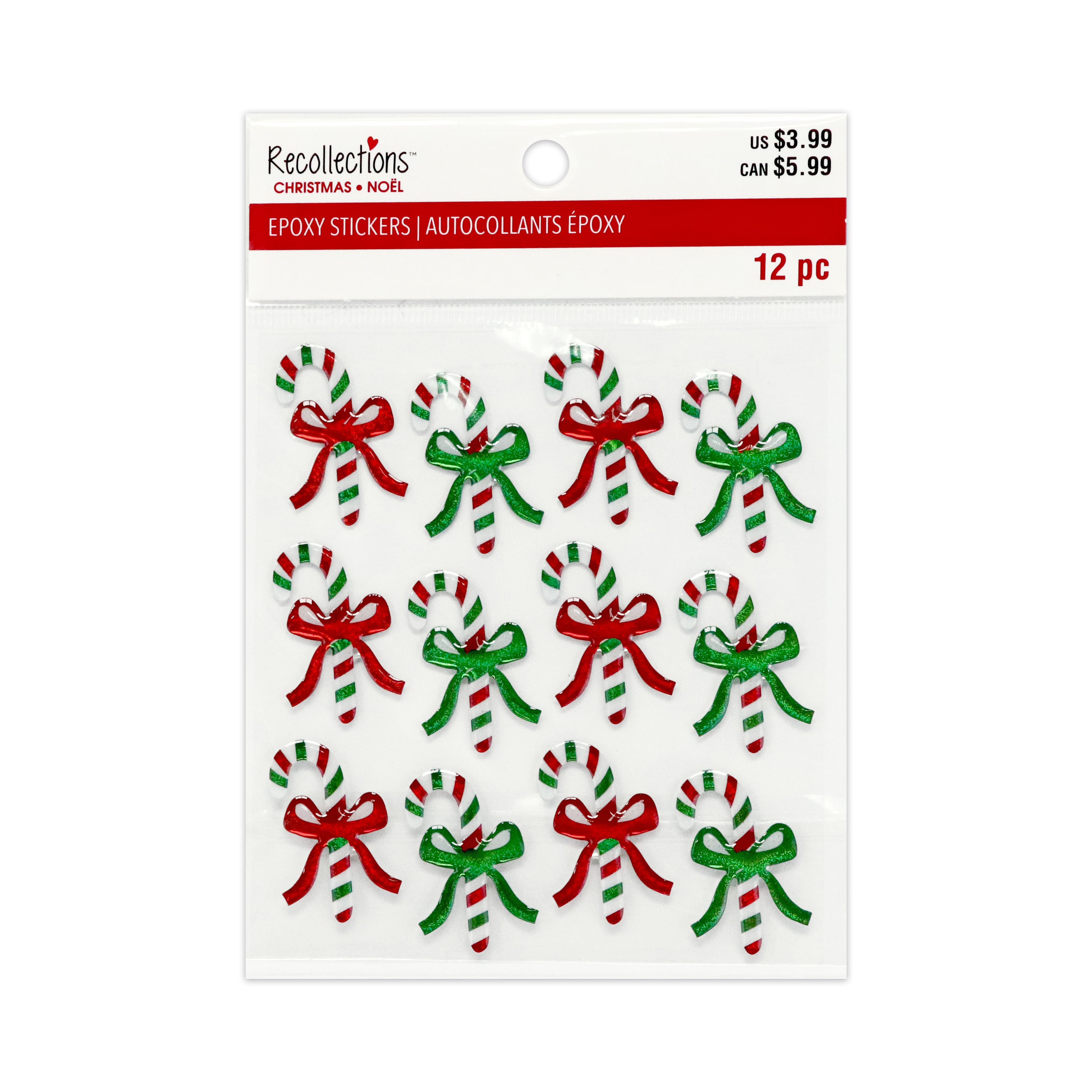 Candy Cane Epoxy Stickers by Recollections&#x2122;