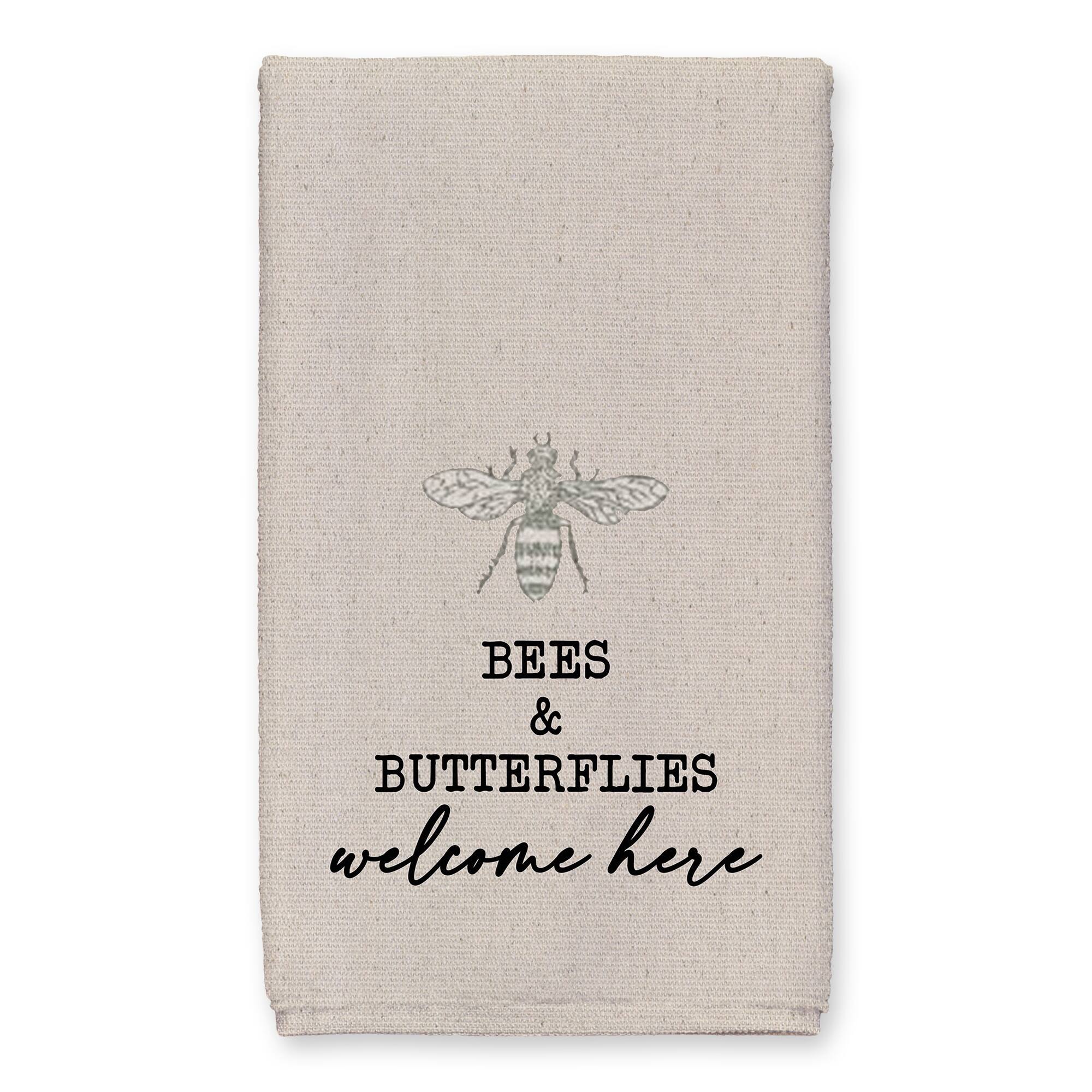 Bees & Butterflies Welcome Tea Towel Set