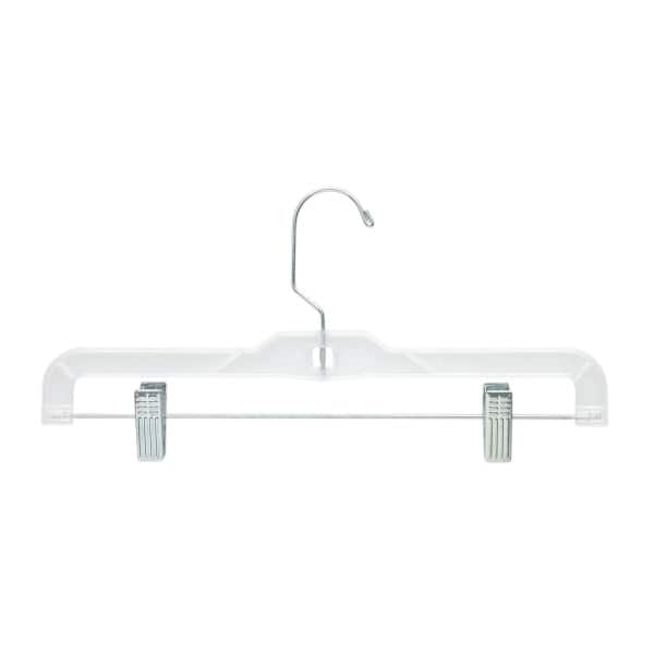 8 Packs: 12 ct. (96 total) Honey Can Do Clear Skirt &#x26; Pant Hangers with Clips