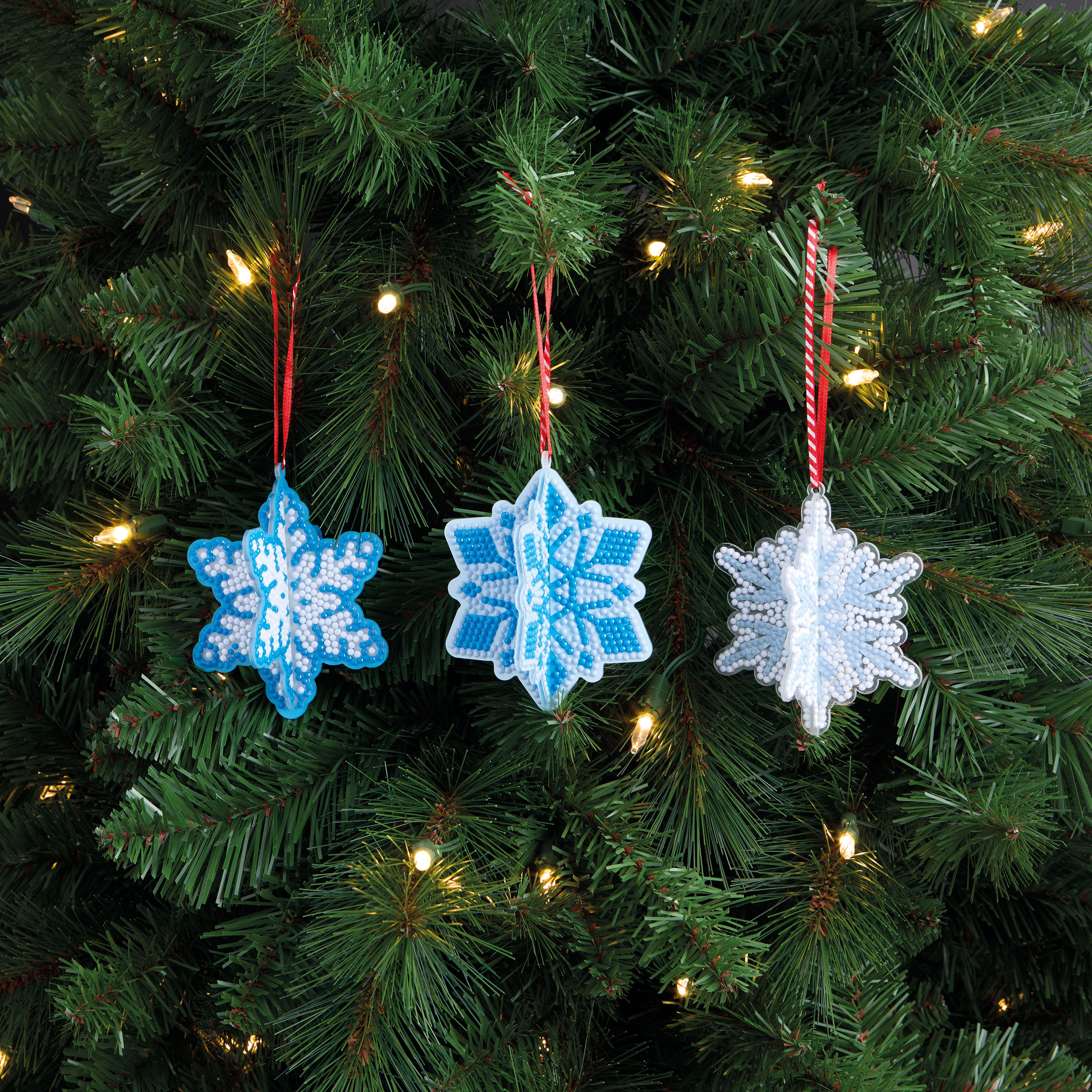 3D Snowflake Ornament Diamond Art Kit by Make Market&#xAE;