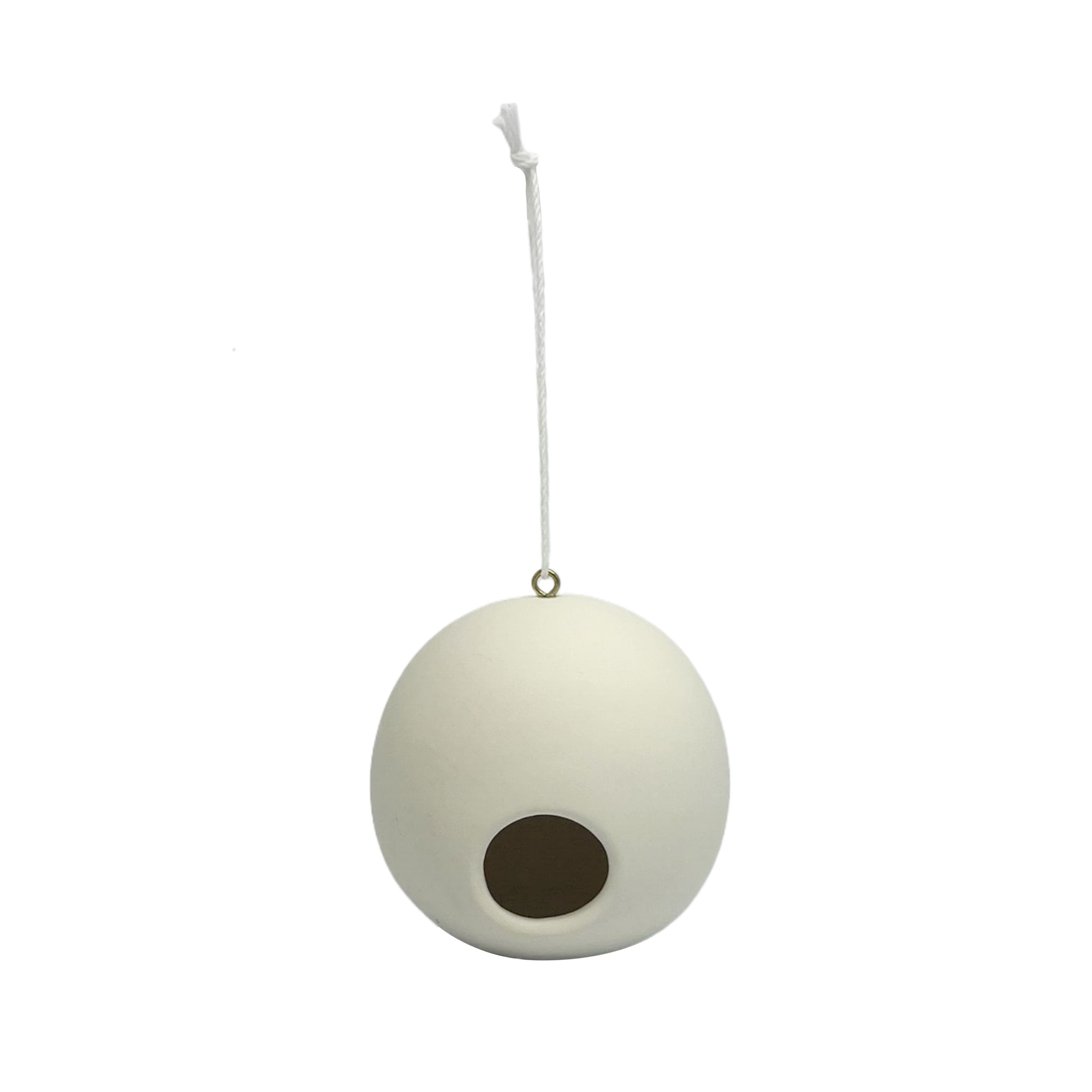 Mini Round Ceramic Birdhouse by Make Market&#xAE;