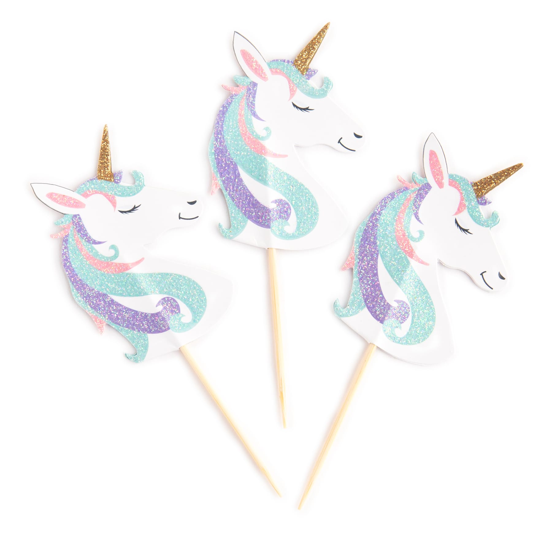 Glittery Unicorn Treat Toppers by Celebrate It®