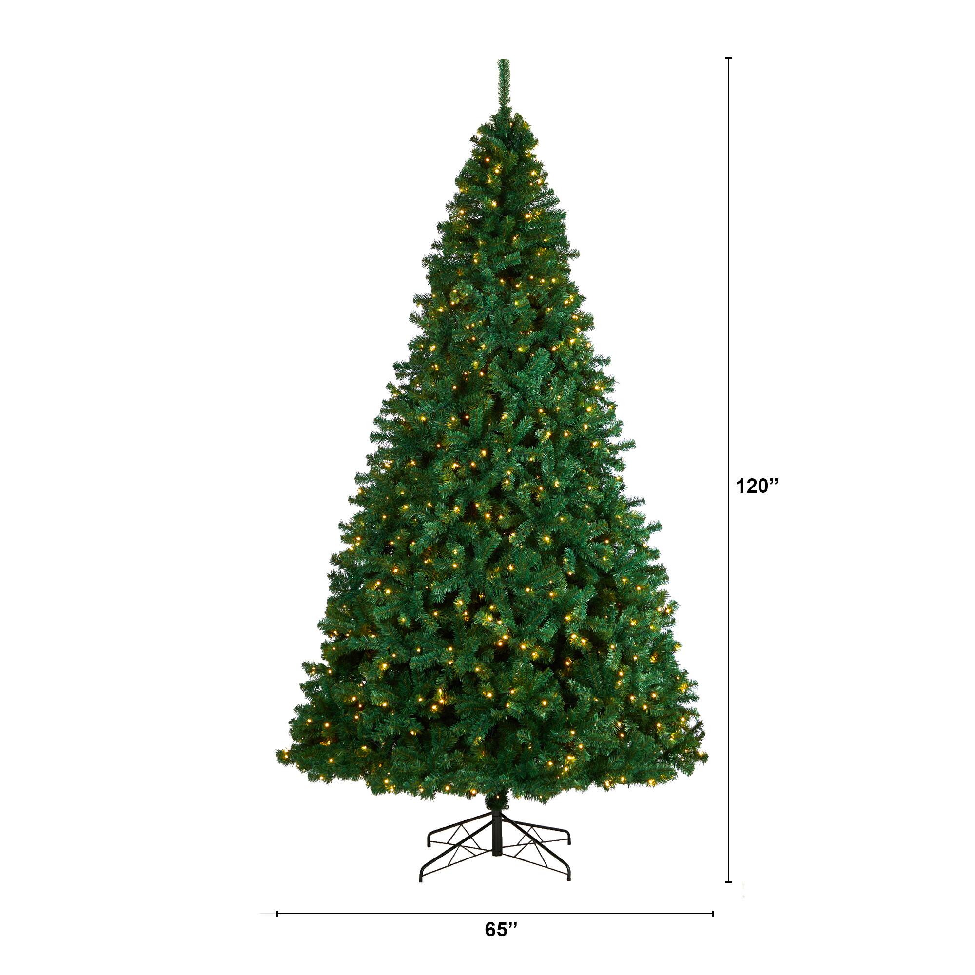 10ft. Pre-Lit Northern Tip Artificial Christmas Tree, Clear LED Lights