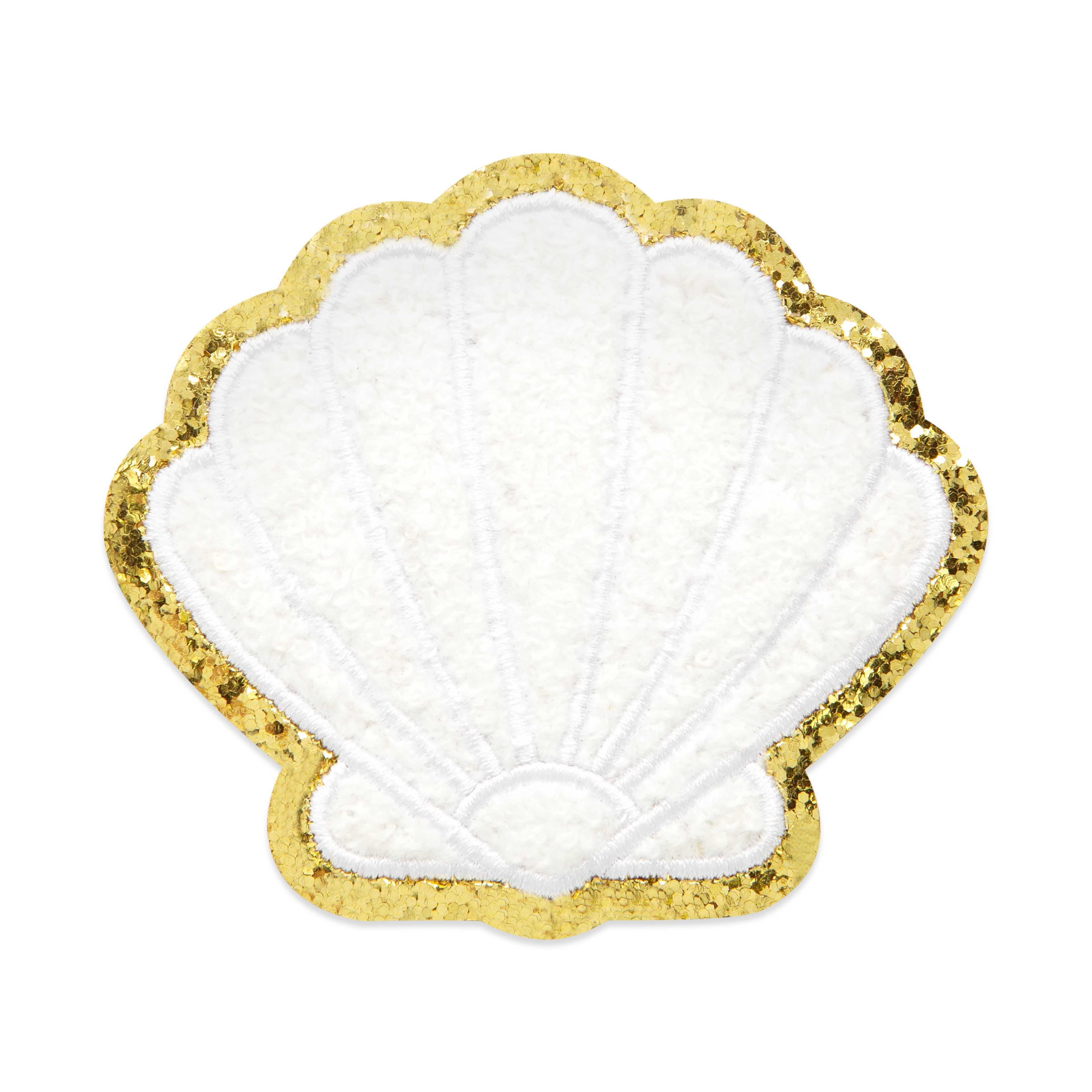 Summer Seashell Iron On &#x26; Adhesive Patch by Make Market&#xAE;