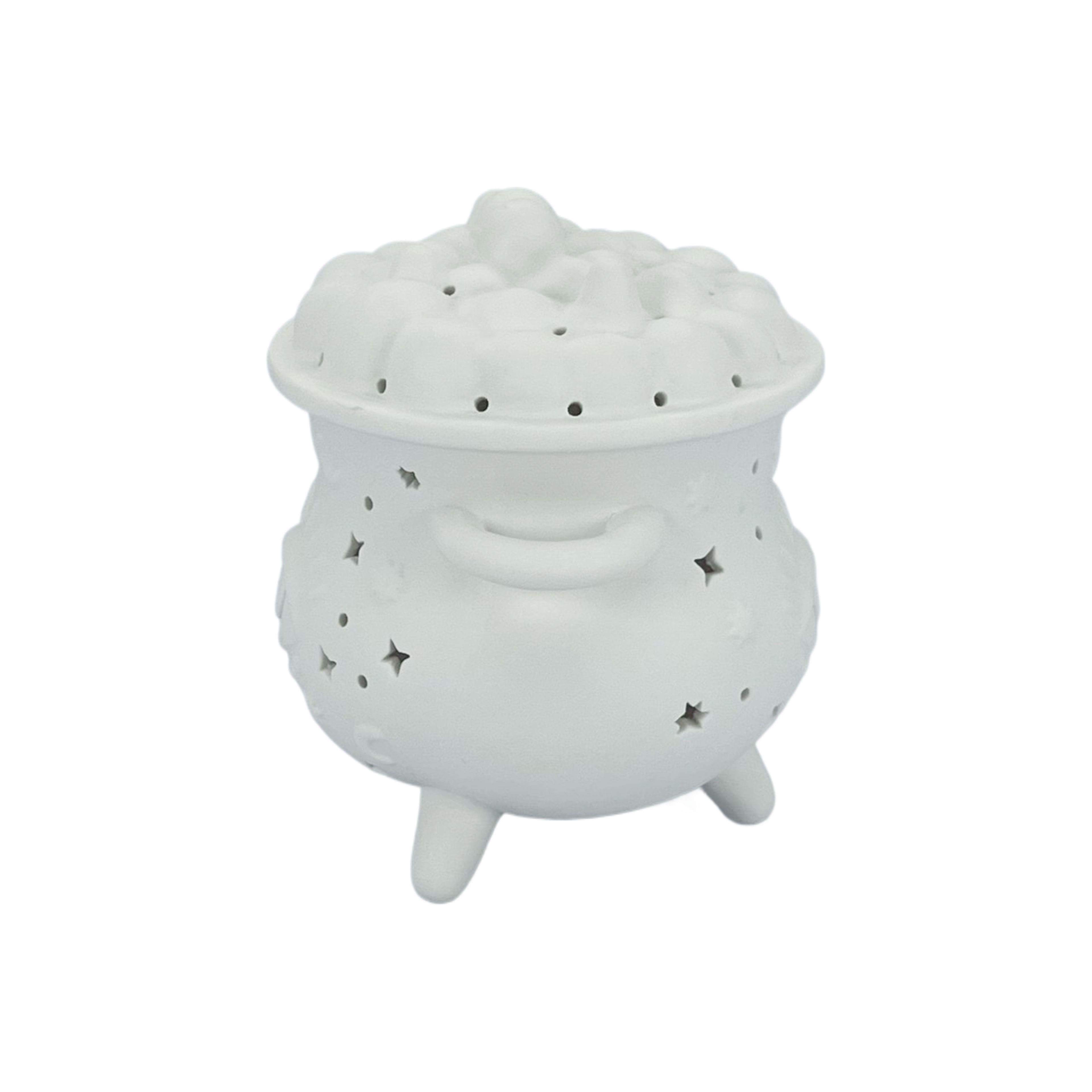 6.25&#x22; DIY Ceramic LED Cauldron D&#xE9;cor by Make Market&#xAE;