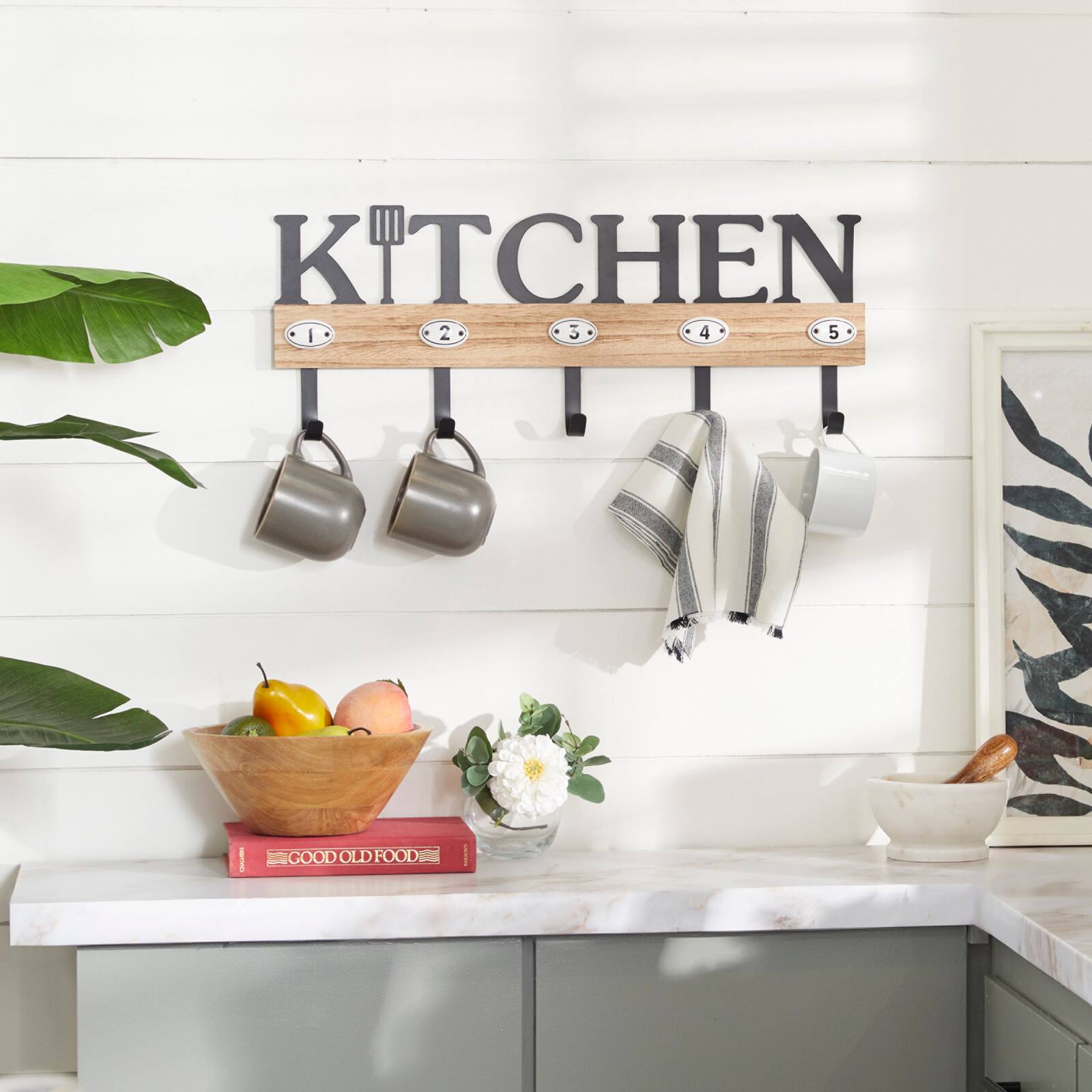 Brown Porcelain Farmhouse Wall Hook